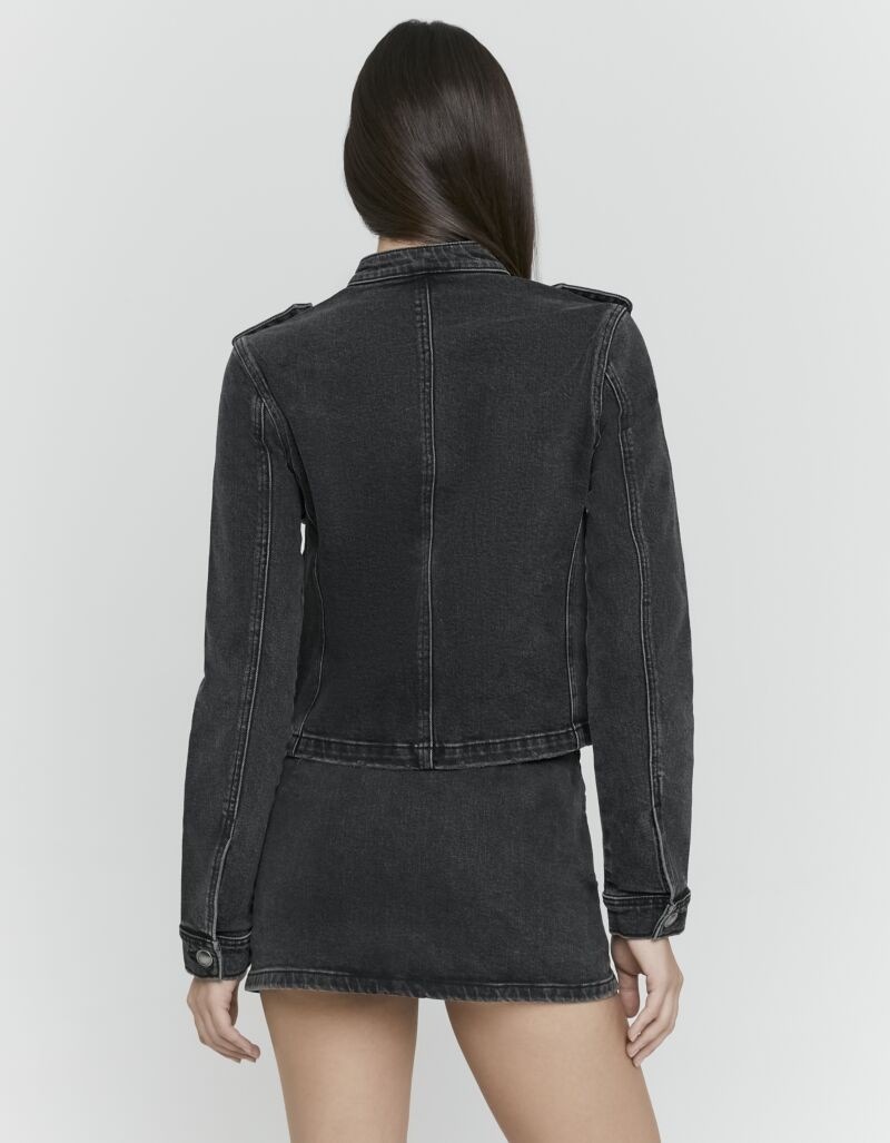 Tally Weijl Jeansjacke »SJADEMALIK« Military-Jacke, mit Biesenverzierung, dekorativen Metallknöpfen