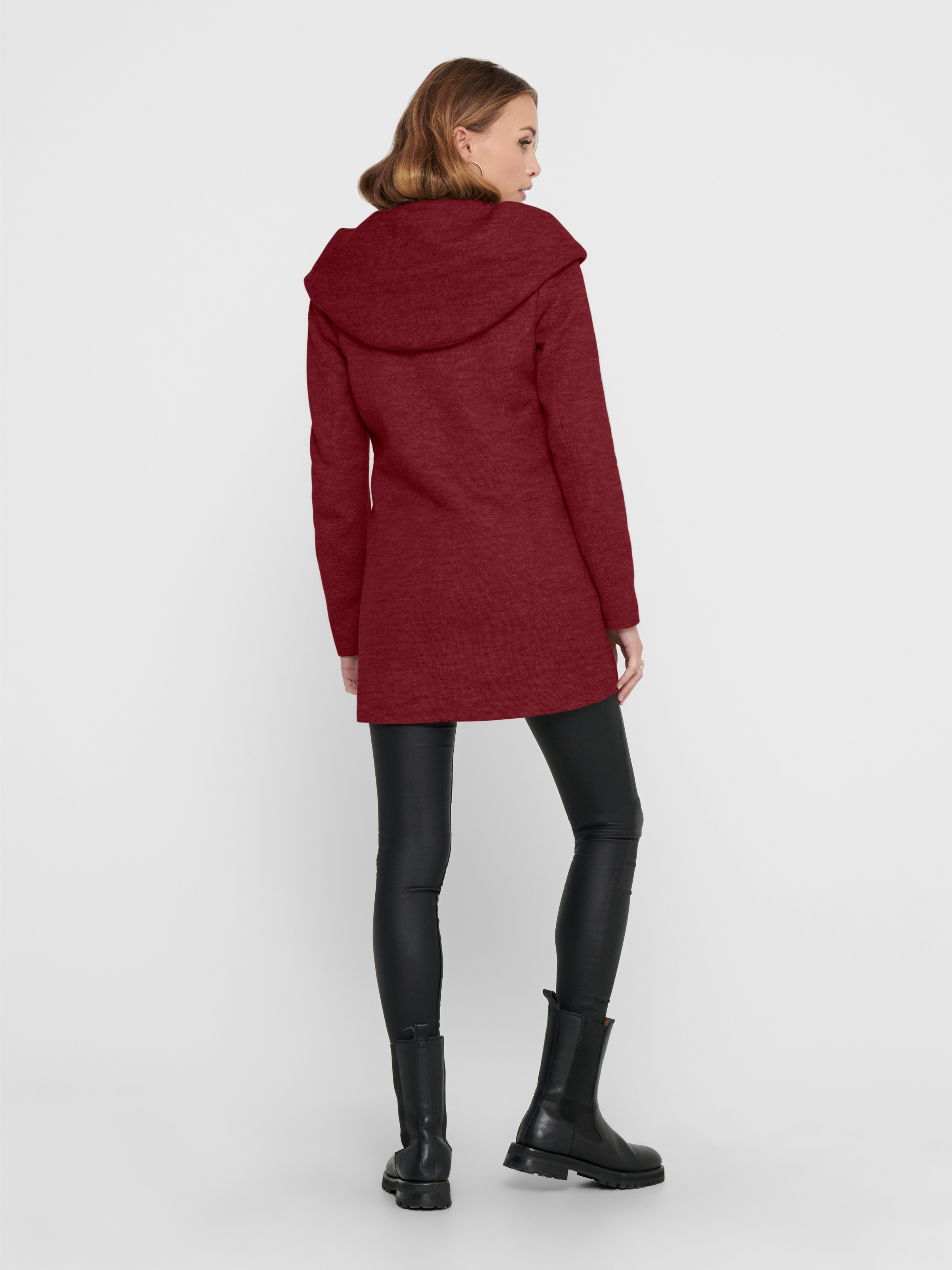 ONLY Langjacke "ONLSEDONA LIGHT COAT OTW NOOS", mit Kapuze, in melierter Op günstig online kaufen