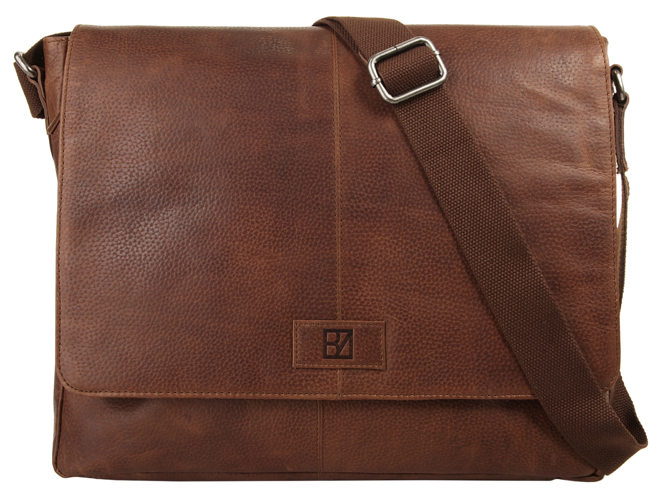 BODENSCHATZ Messenger Bag, echt Leder