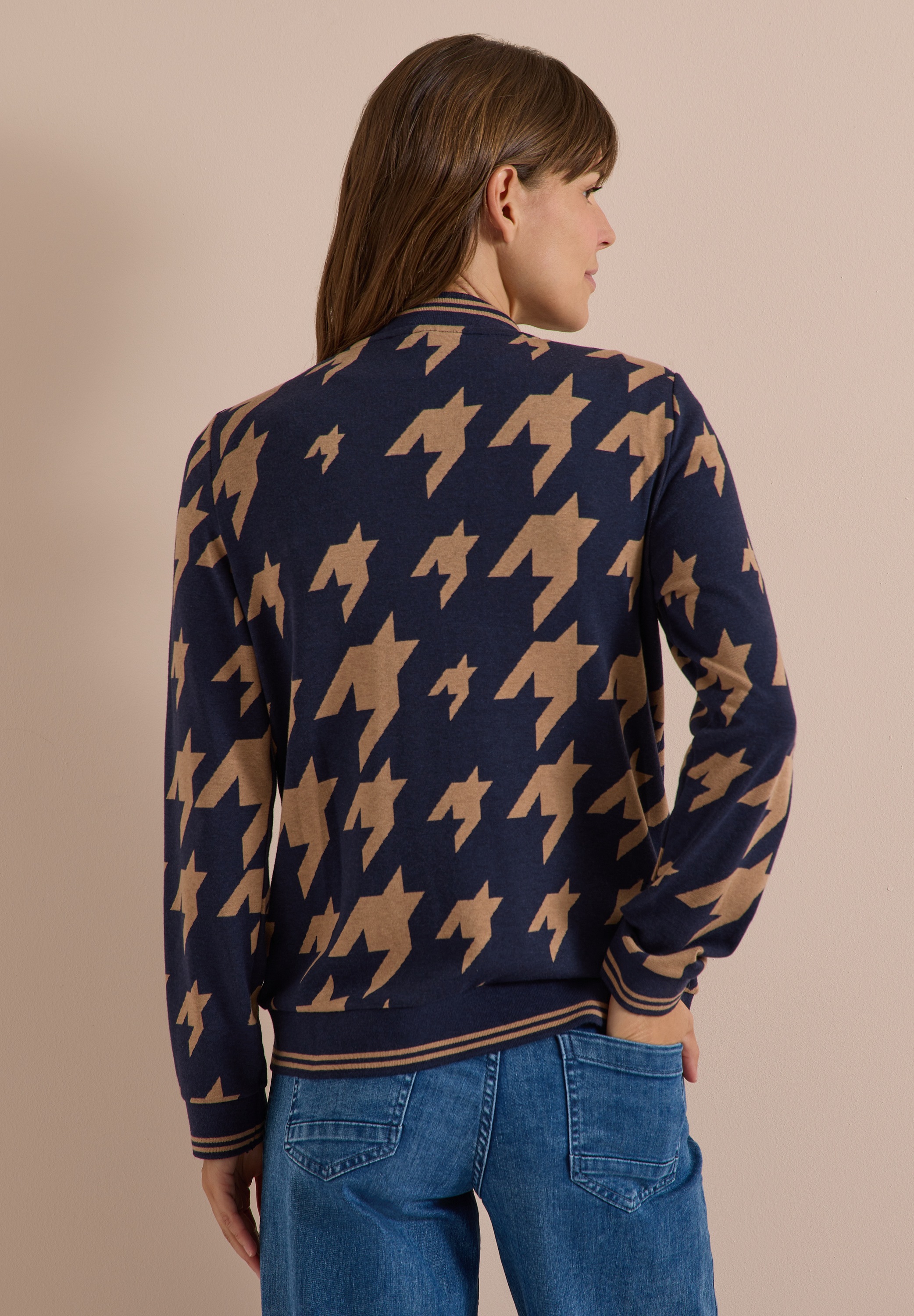 Cecil Cardigan im angenehmen Materialmix