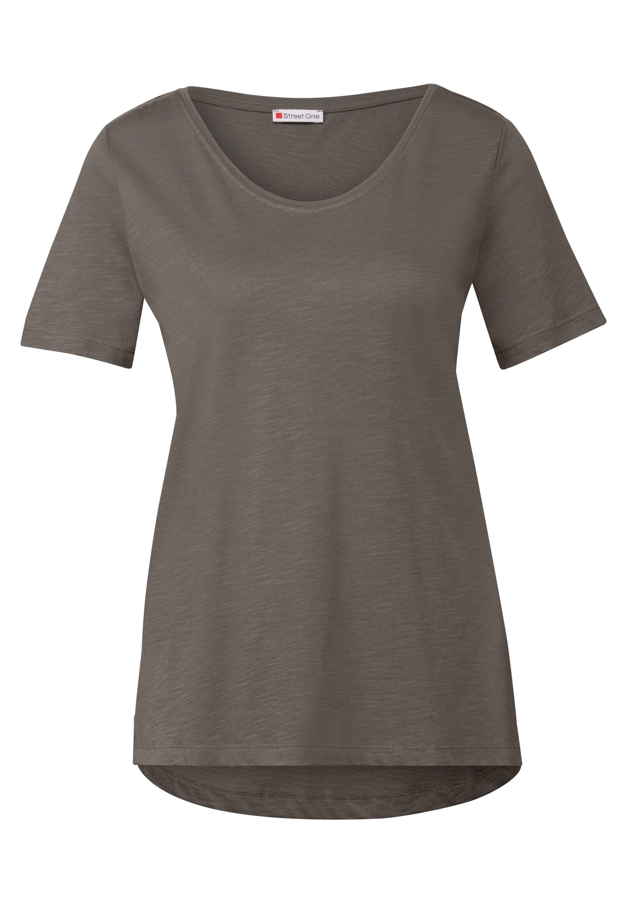 STREET ONE V-Shirt, im soften Baumwoll-Mix
