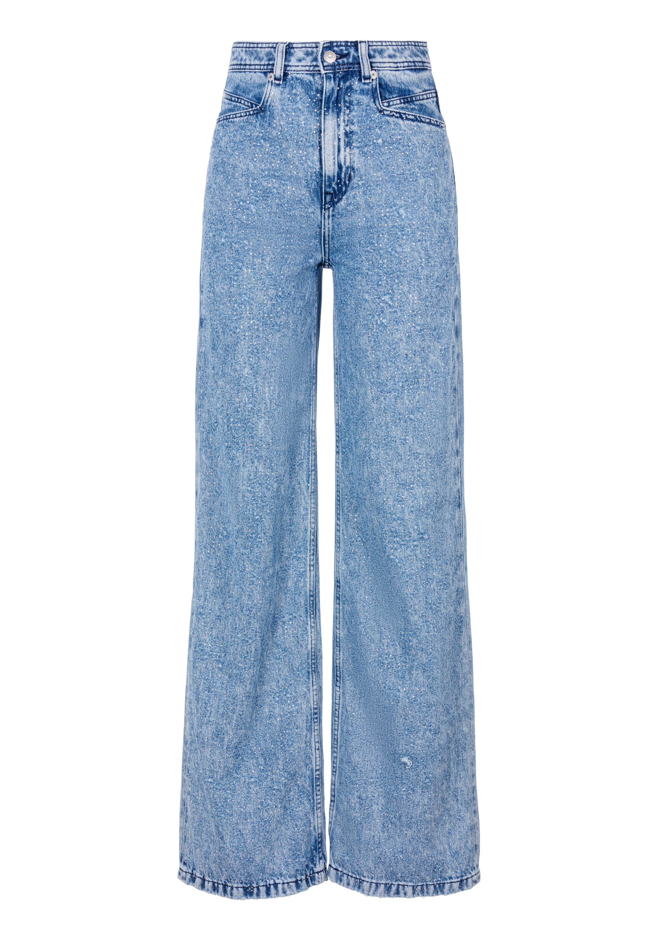 BOSS ORANGE High-waist-Jeans "Marlene High Rise", mit All Over Straß und Gl günstig online kaufen