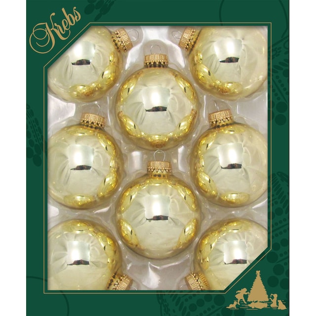 Krebs Glas Lauscha Weihnachtsbaumkugel »CBK70116, Weihnachtsdeko,  Christbaumschmuck, Christbaumkugeln Glas«, (Set, 8 St.) bestellen | BAUR