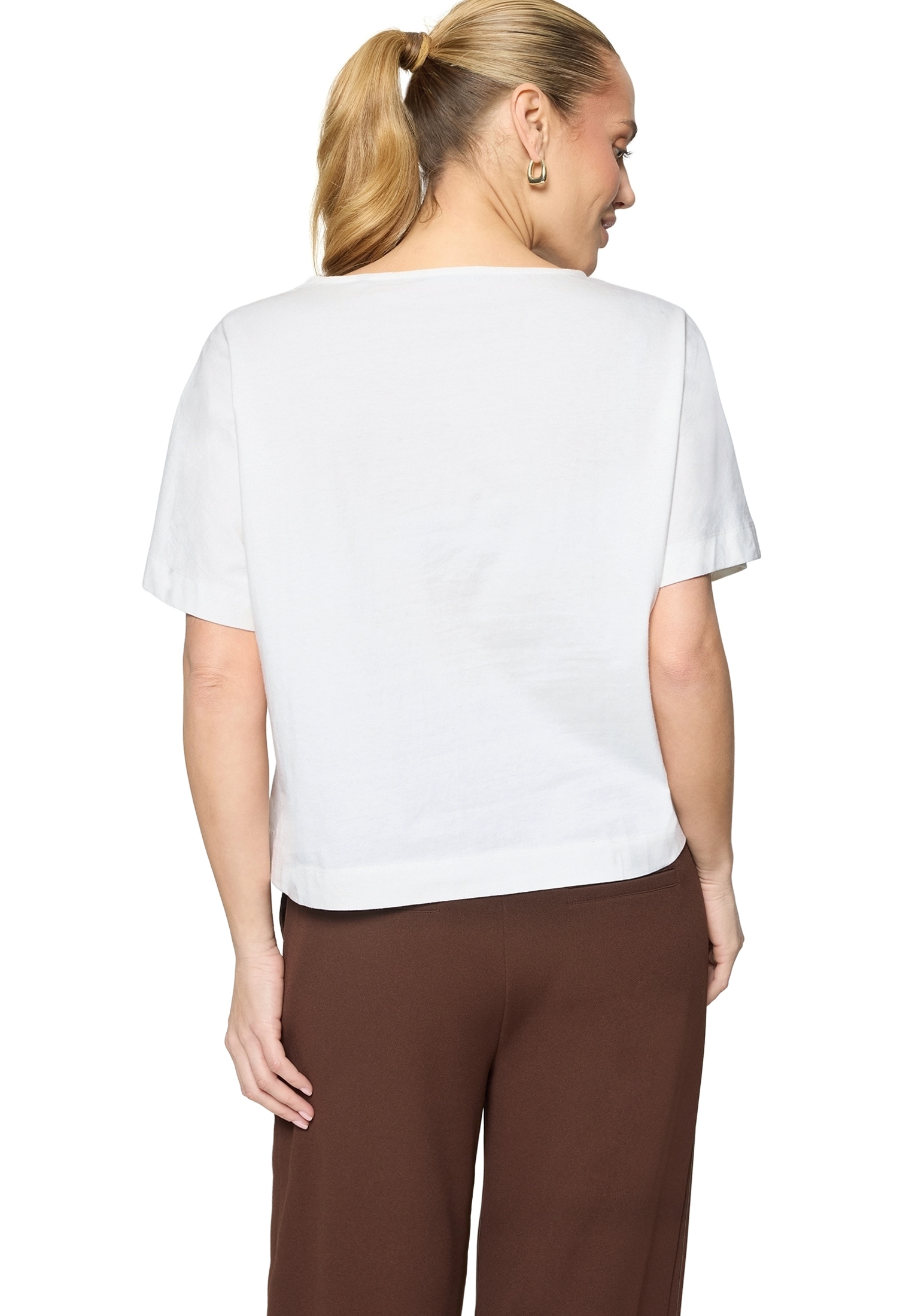 Zero Kurzarmshirt »Damen mit Stickerei« 1 Stickerei