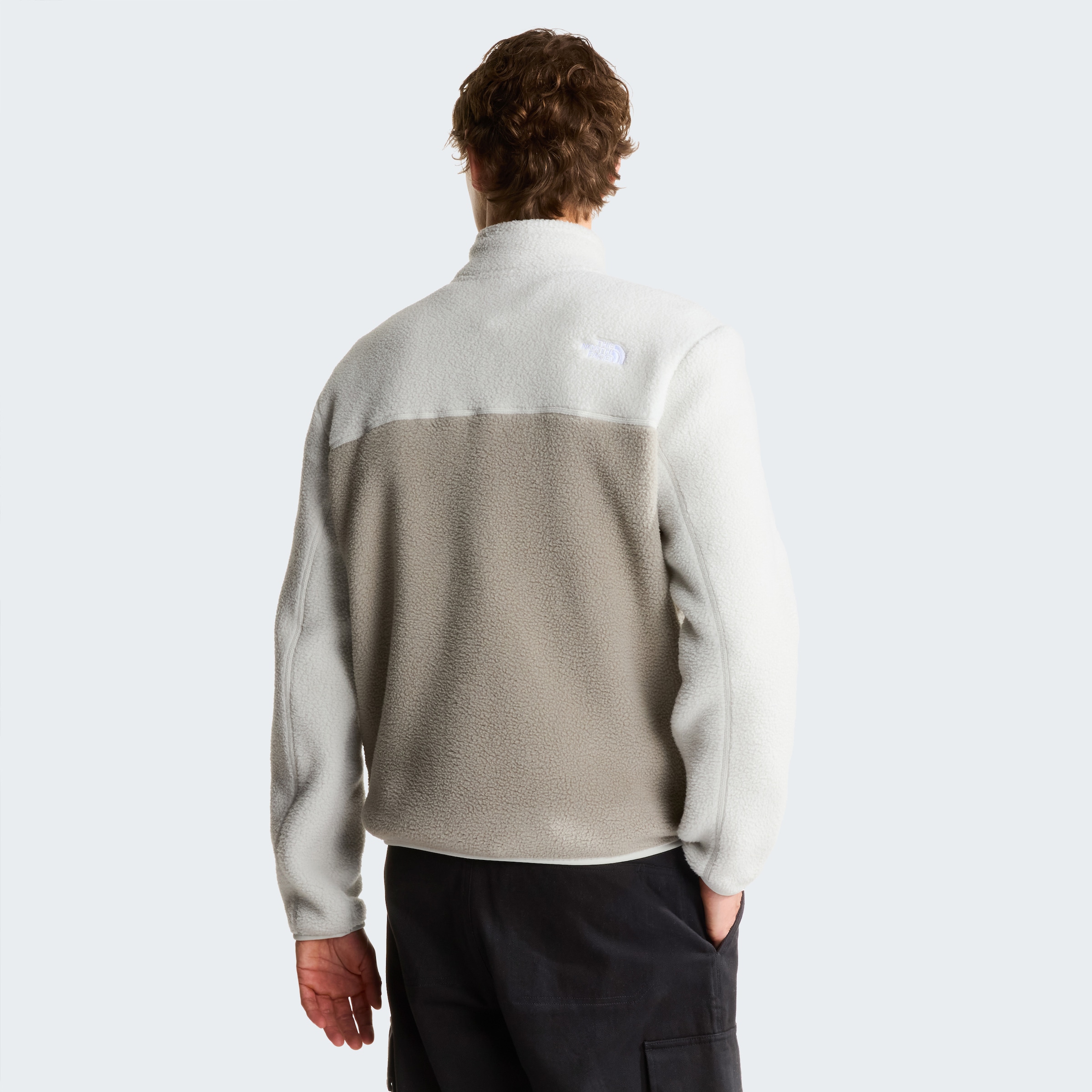 The North Face Strickfleece-Pullover »M YUMIORI 1/4 ZIP« aus Strickfleece, mit Stehkragen, mit Brusttasche, pflegeleicht