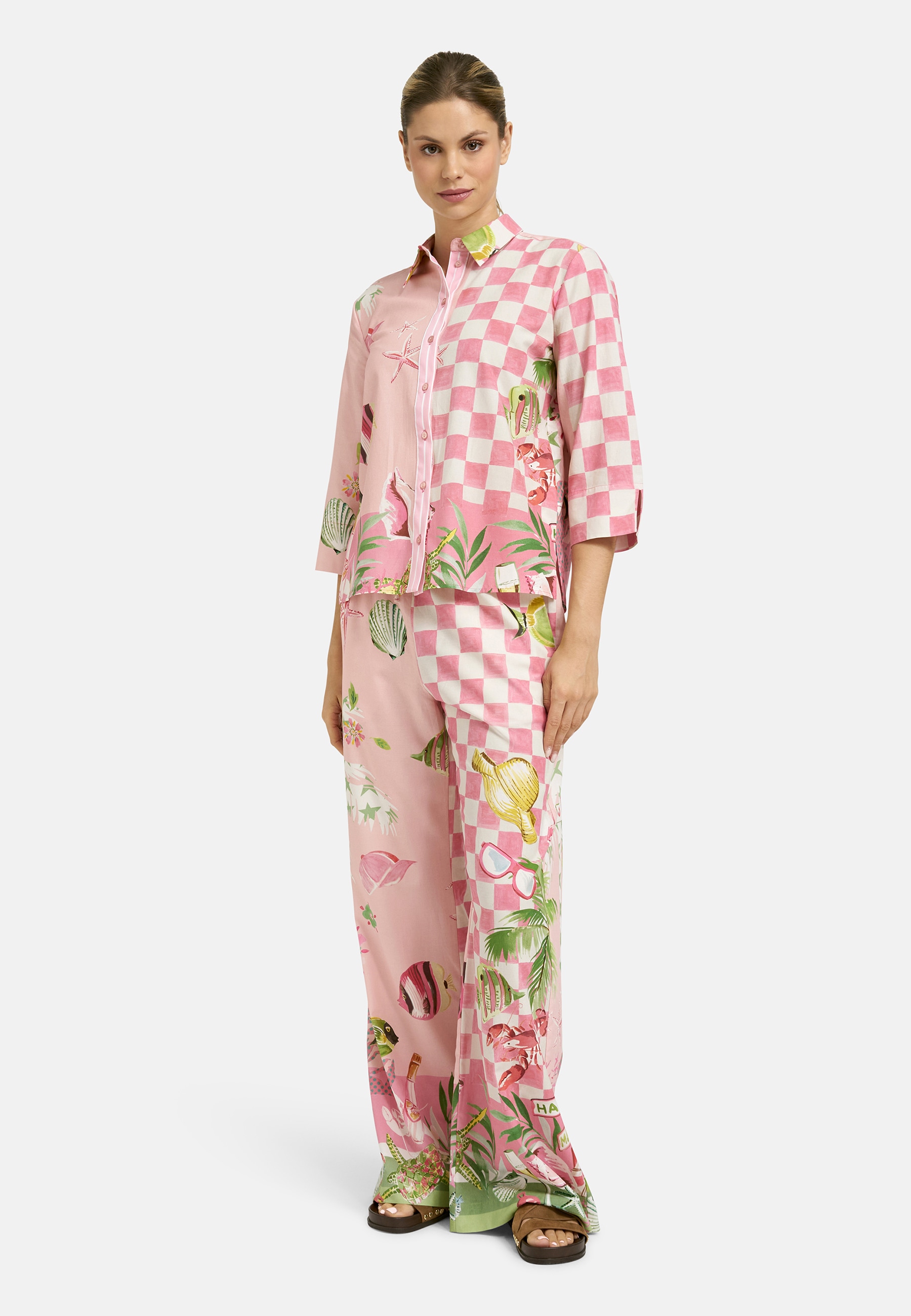 Smith & Soul Kurzarmbluse mit All Over Print