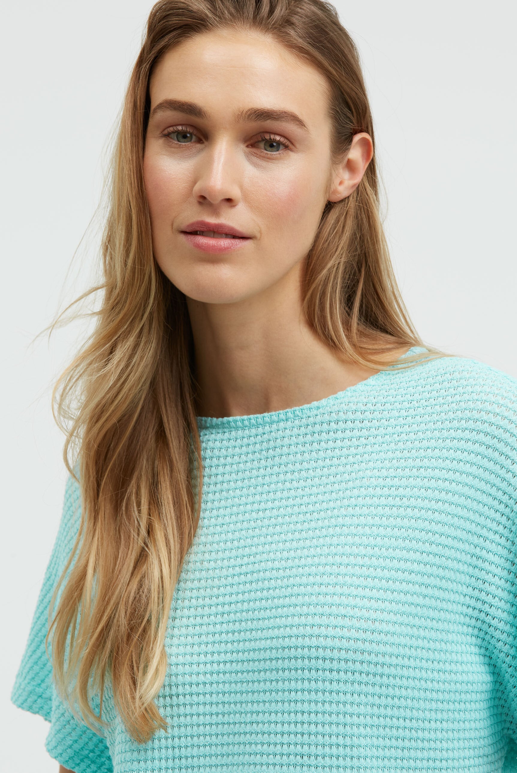 SENSES.THE LABEL Rundhalsshirt mit überschnittener Schulter