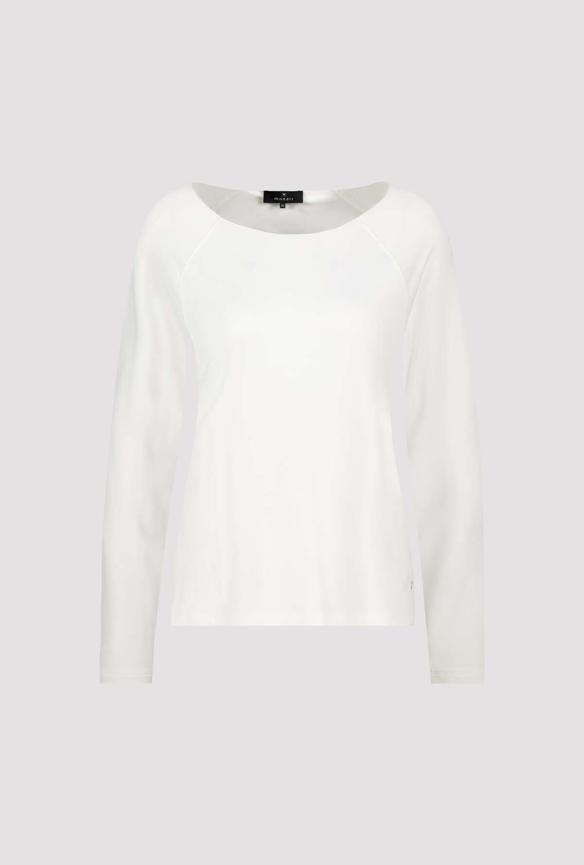 Monari Langarmshirt »Basic« aus weichem Viskose-Modal-Mix, Rundhals