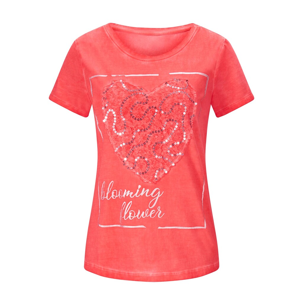Damenmode Shirts & Sweatshirts LINEA TESINI by Heine Kurzarmshirt »Shirt«, (1 tlg.) hummer Damenmode Shirts & Sweatshirts LINEA TESINI by Heine Kurzarmshirt »Shirt«, (1 tlg.) hummer