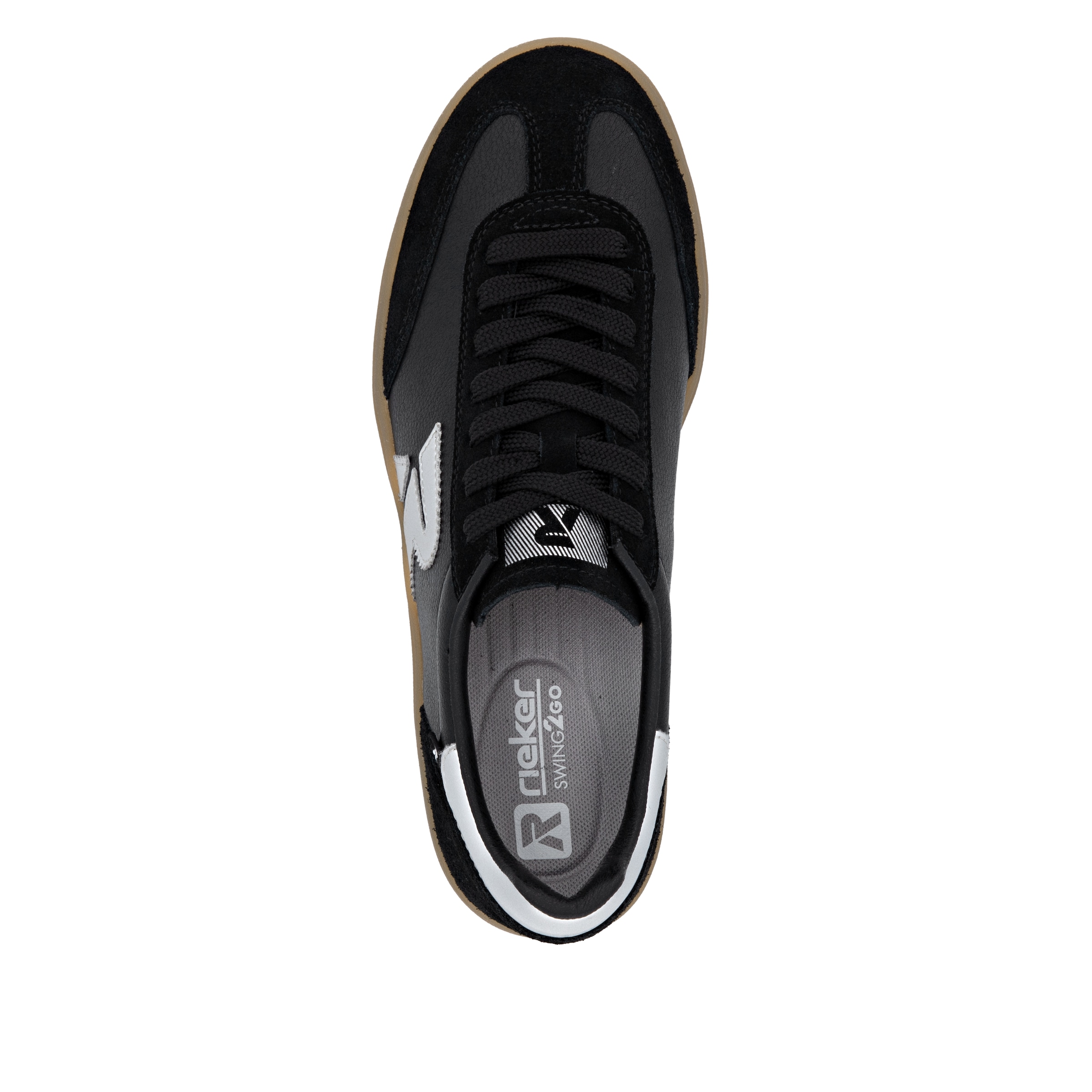 RIEKER Sport Plateausneaker »Swing2GO«, Retro-Sneaker, Schnürschuh, Halbschuh mit trendiger Plateausohle