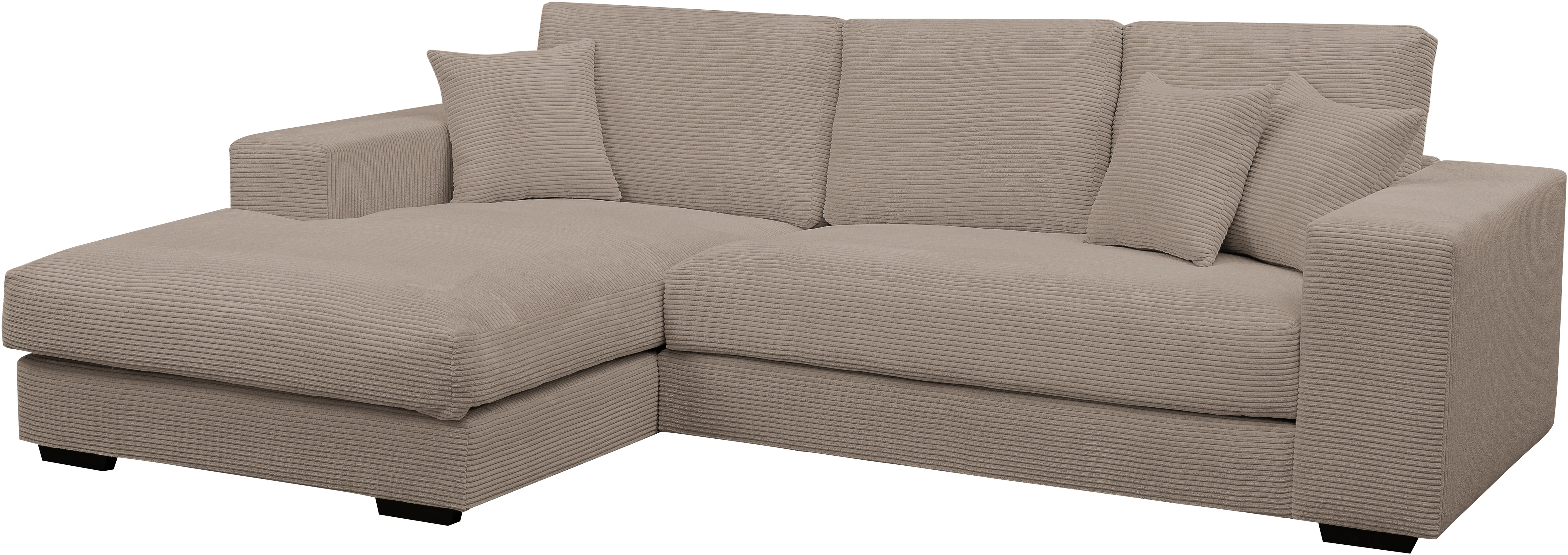 Thumbnail - WERK2 Ecksofa "Eden modern und zeitlos, geschmackvolles Sofa, Breite 286cm, L-Form", Design Ecksofa in Cord mit besonder...