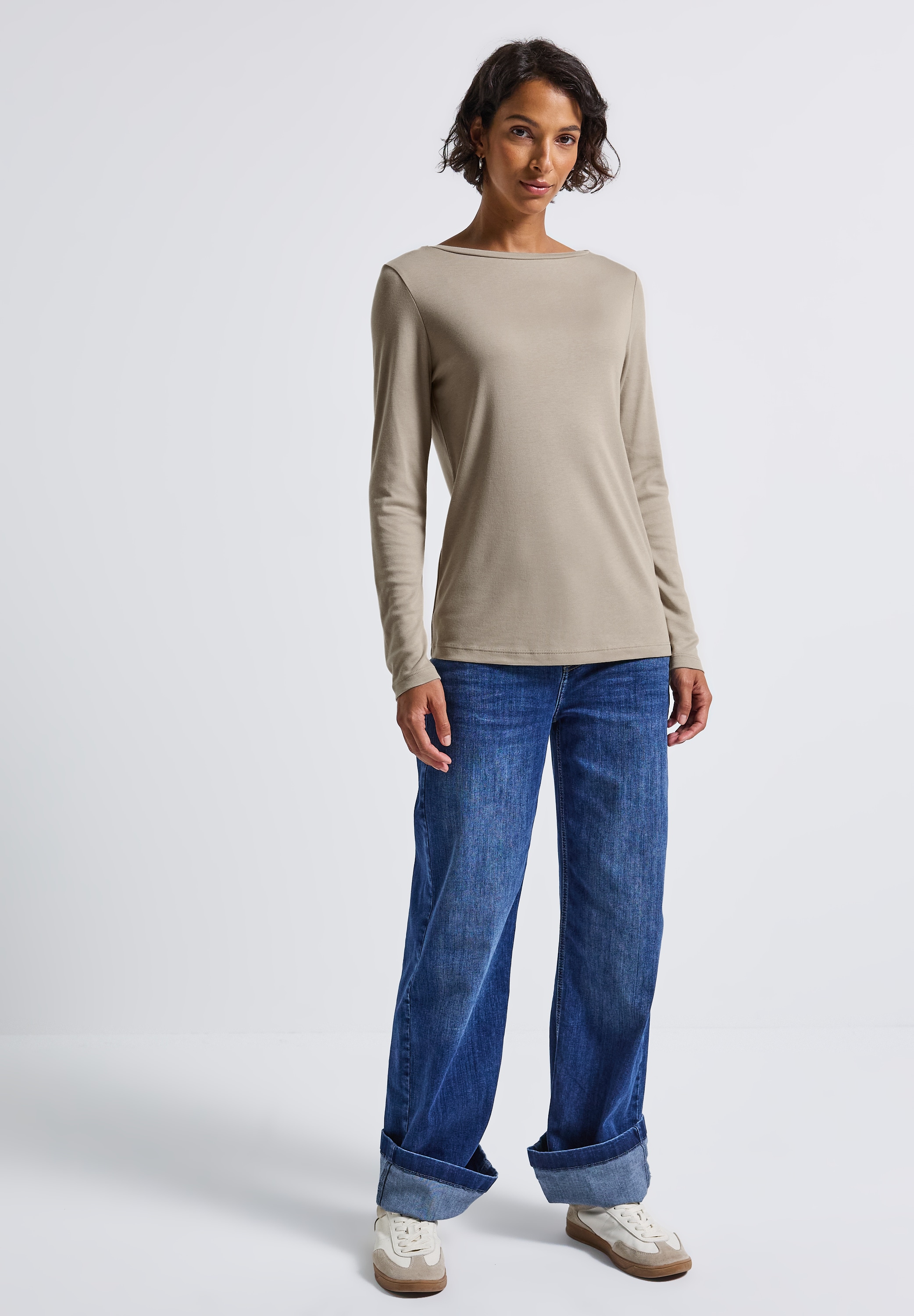 STREET ONE Langarmshirt, im soften Baumwoll-Mix