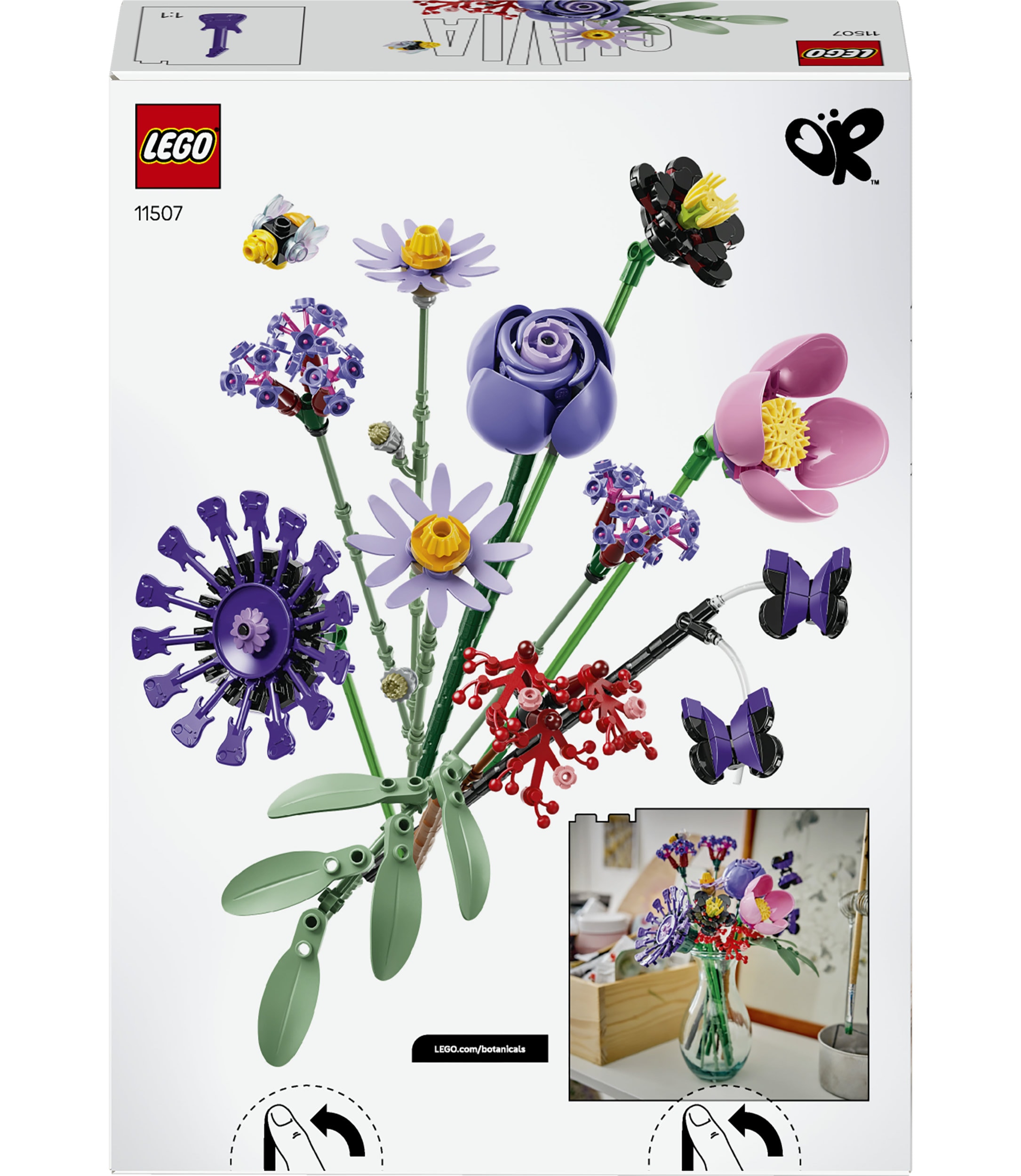 LEGO® Konstruktionsspielsteine »Olivia Rodrigos Blumenstrauß (11507), LEGO Botanicals« Made in Europe