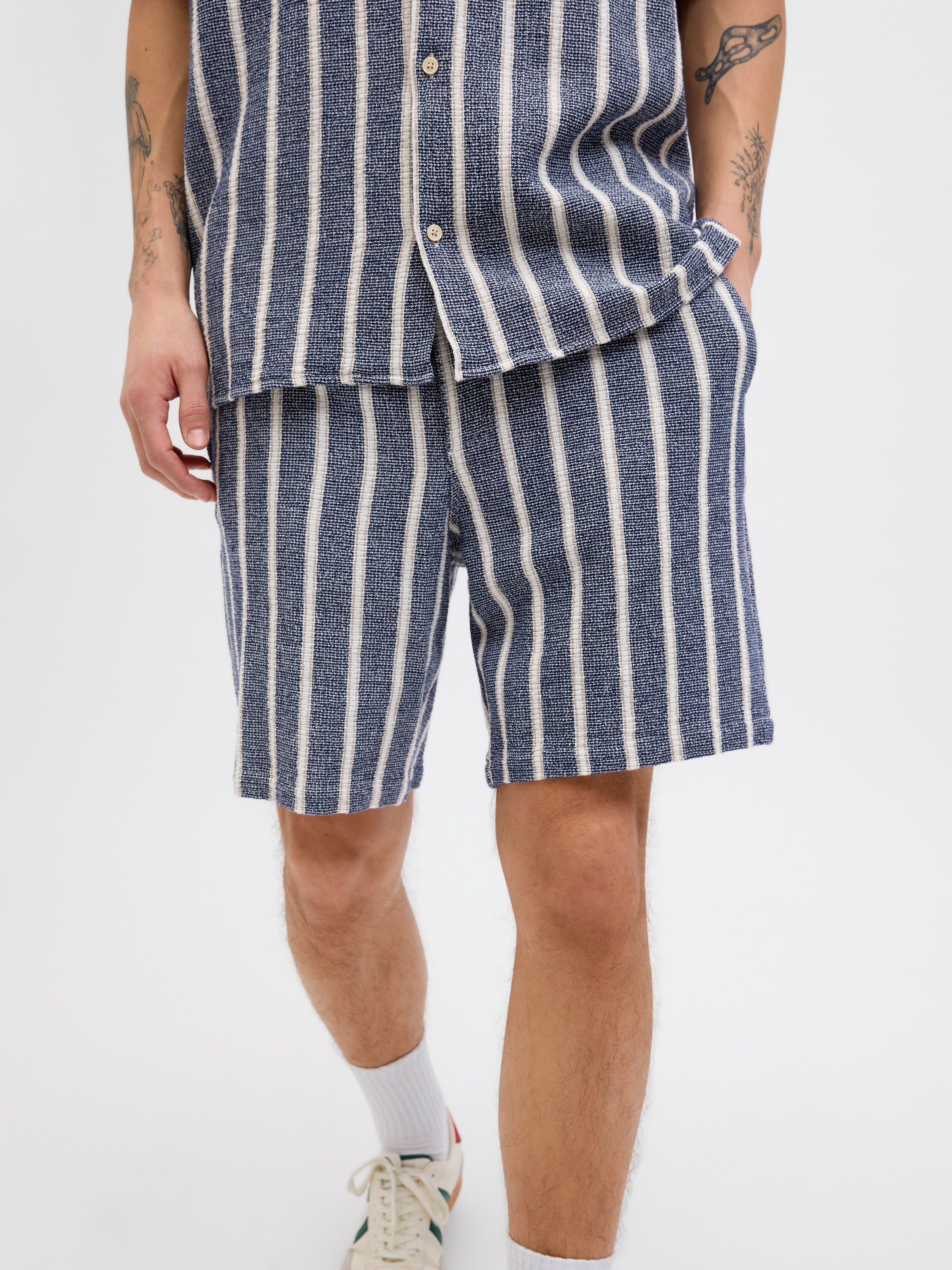 Jack & Jones Jogger Pants »JPSTJAIDEN COBA STRIPE JOG SHORT SRT SN«