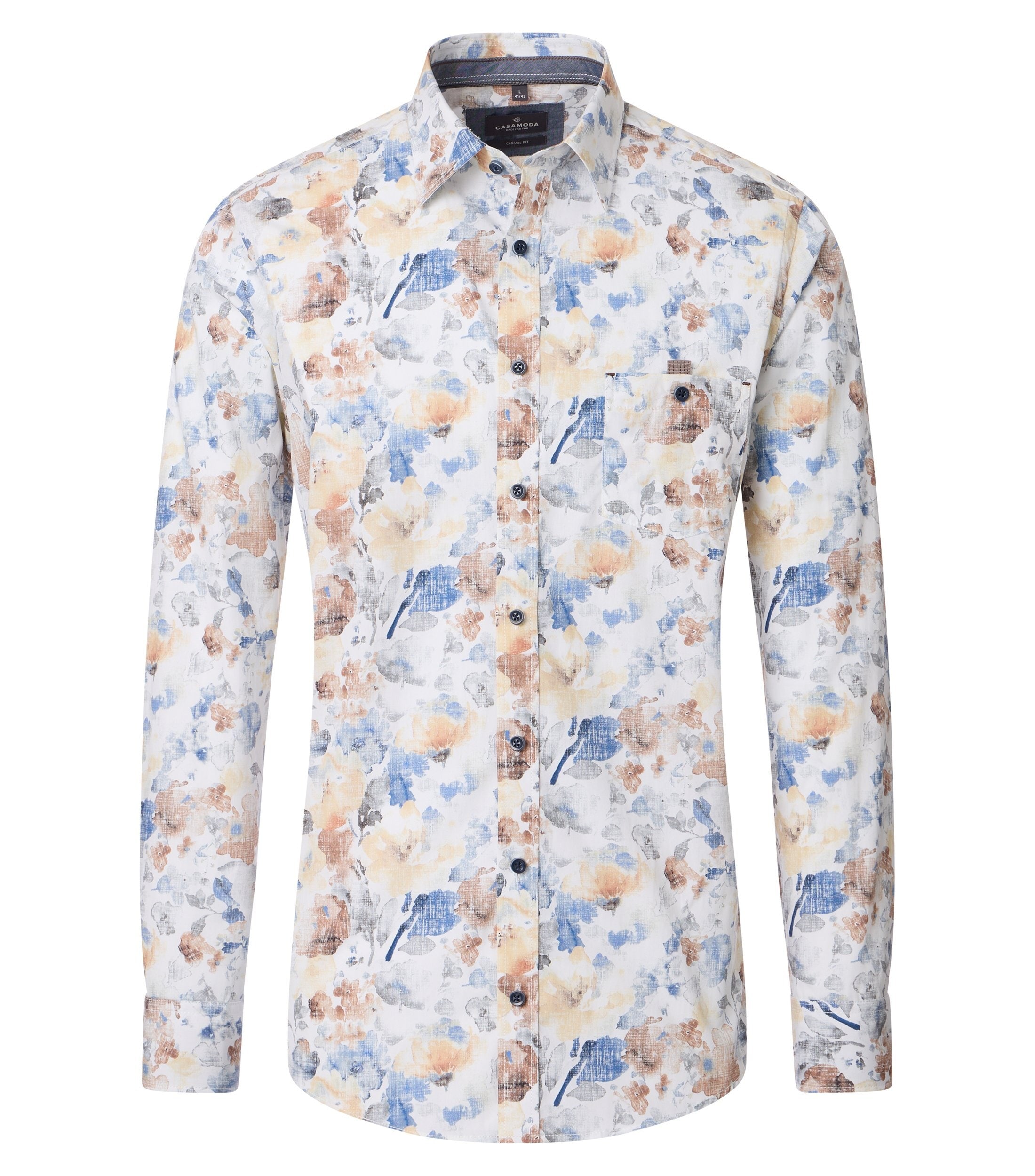 CASAMODA Langarmhemd "CASAMODA Freizeithemd Print" günstig online kaufen