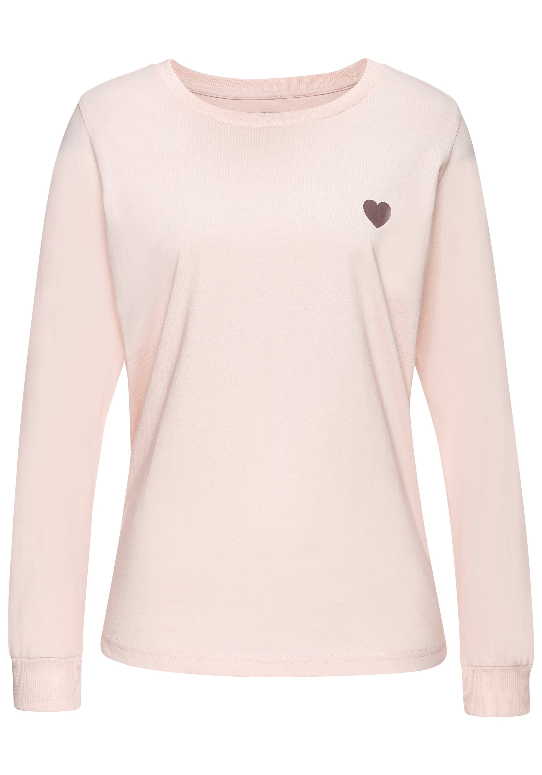 Vivance Dreams Pyjama, (Spar-Set, 4 tlg.), mit süßem Herzmuster