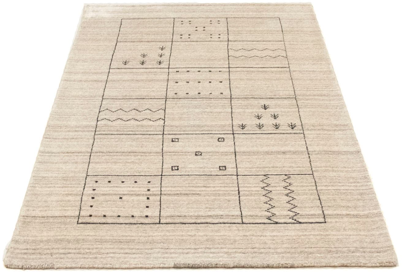 Wollteppich »Vintage Teppich handgeknüpft silber«, rechteckig, Vintage Design