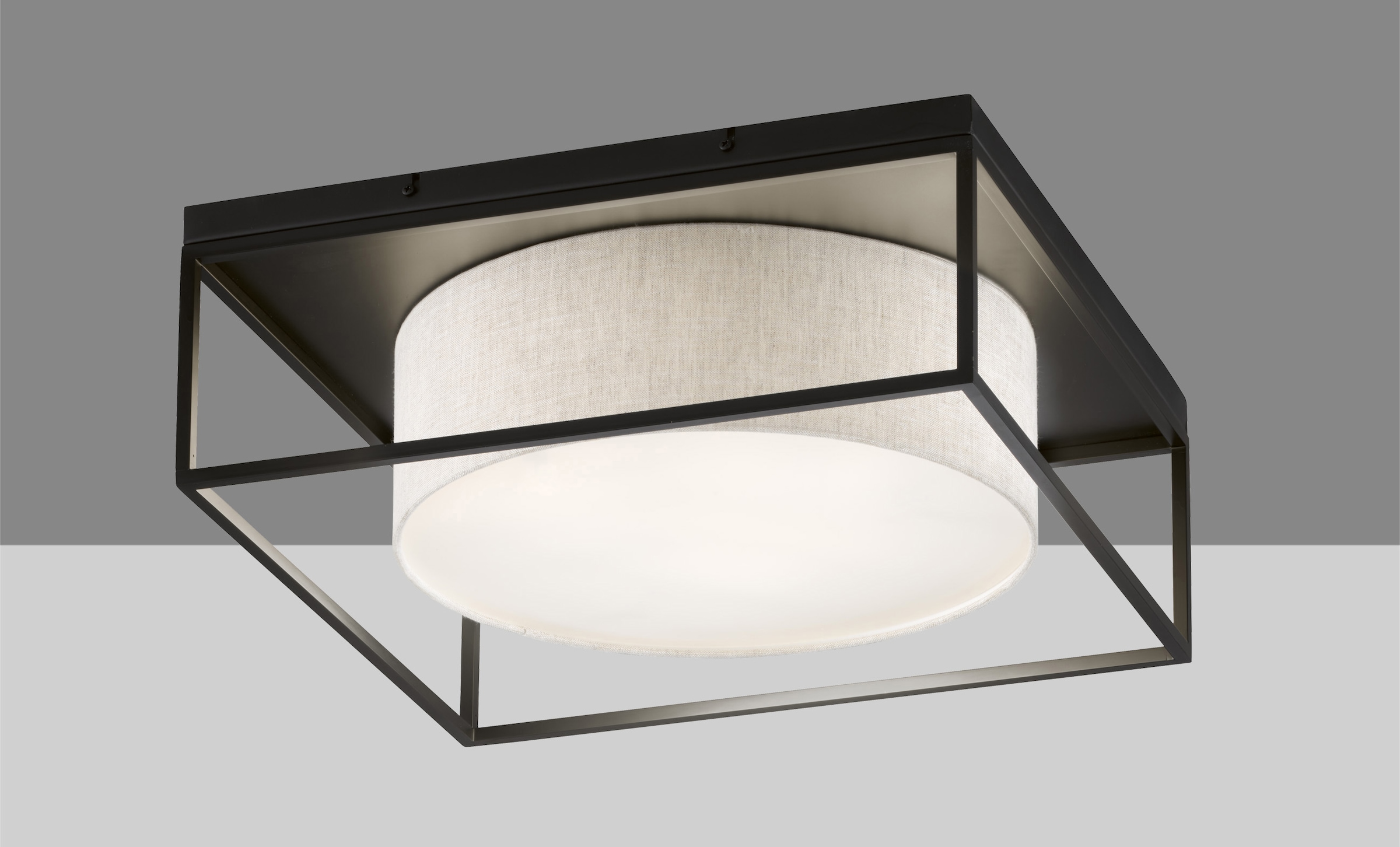 FISCHER & HONSEL Deckenleuchte »Carre«, Gr. 60 x 60 cm, für Leuchtmittel 4 x E14