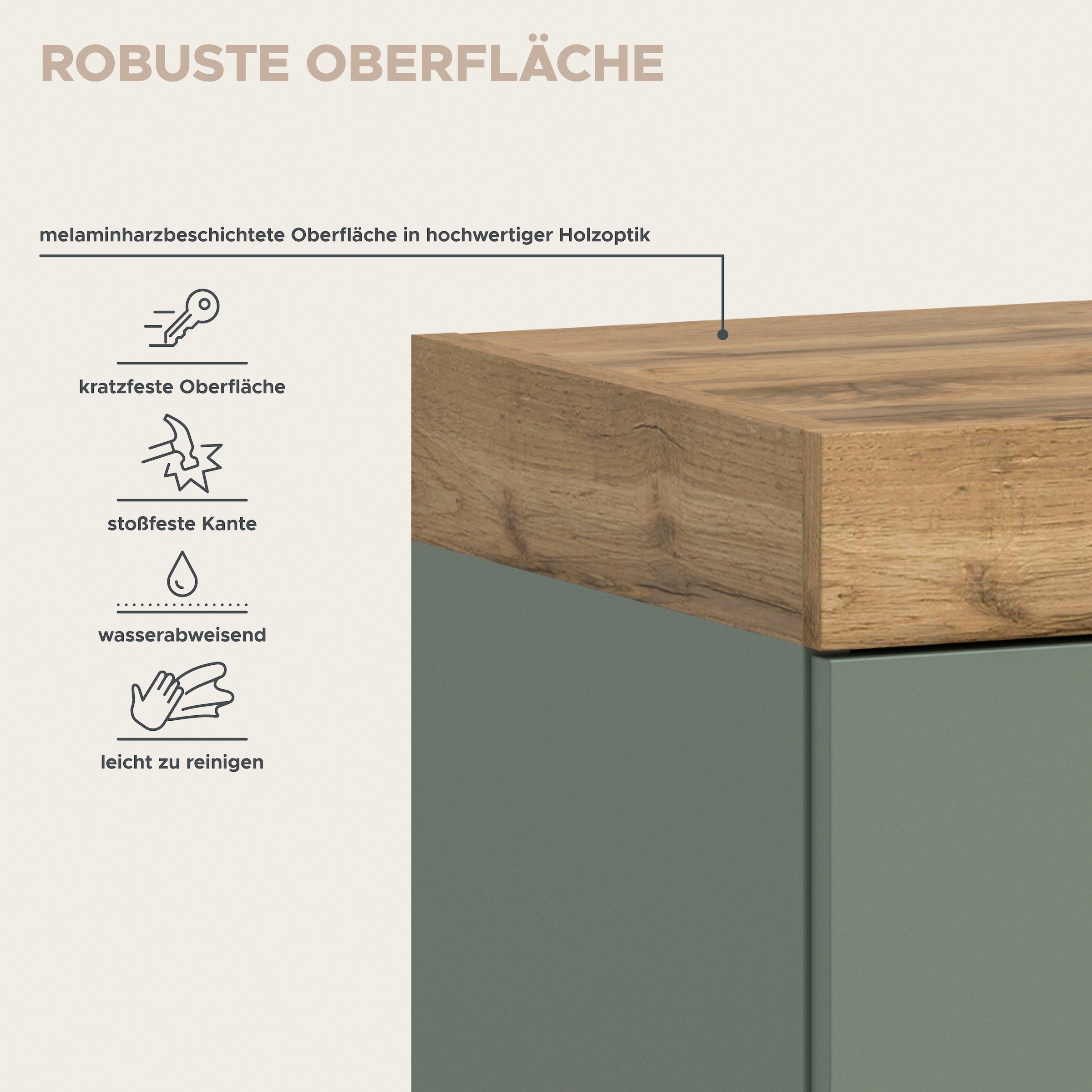 OTTO home Sideboard »MAMBO II, Breite 160cm, 2 Türen, 3 Schubkästen, 4 Fächer« 1 Stk. tlg. Kommode, Anrichte, Wohnzimmer, Schlafzimmer