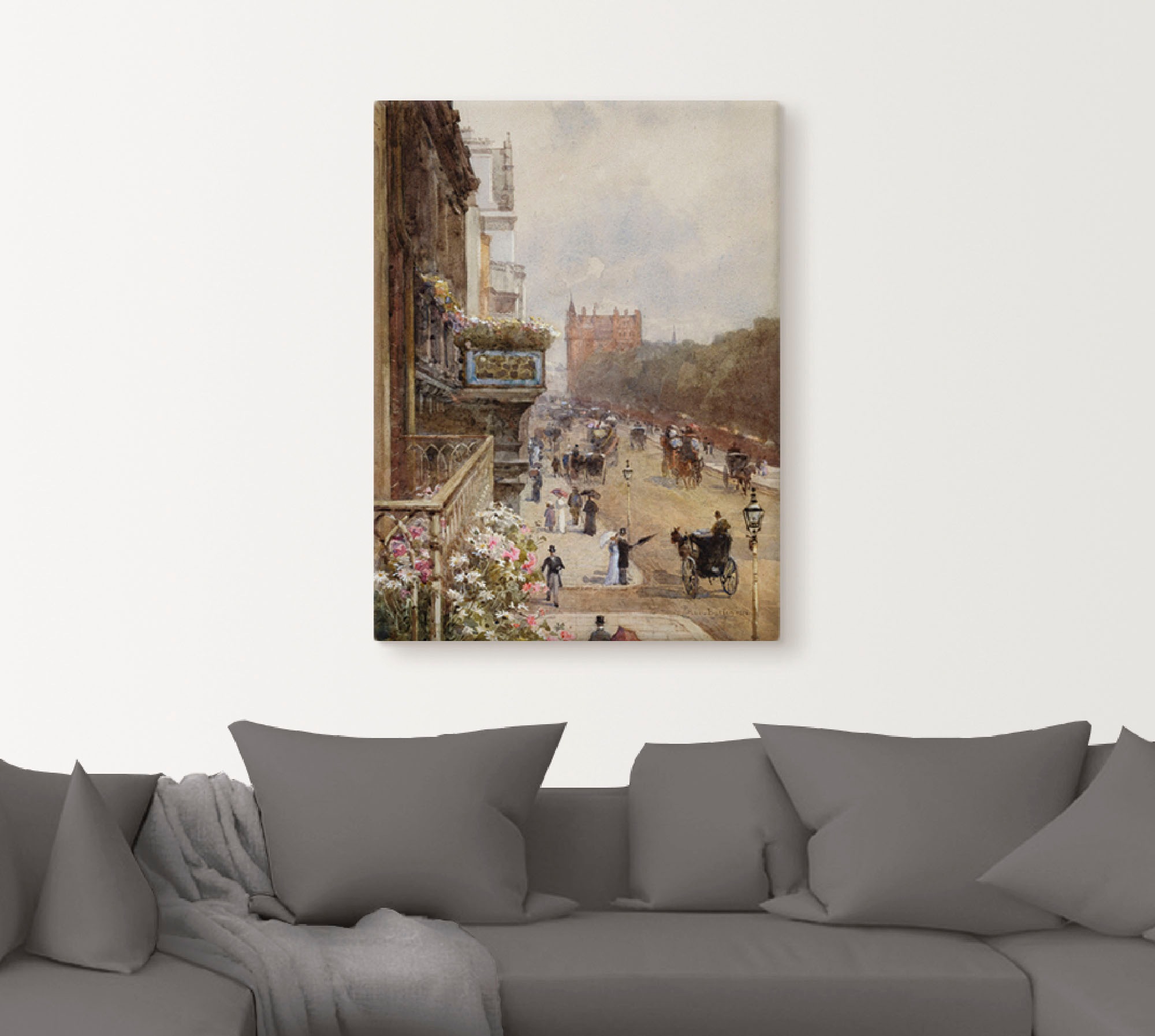 Artland Leinwandbild "Piccadilly, London. 1894" Gruppen & Familien 1 Stk. t günstig online kaufen