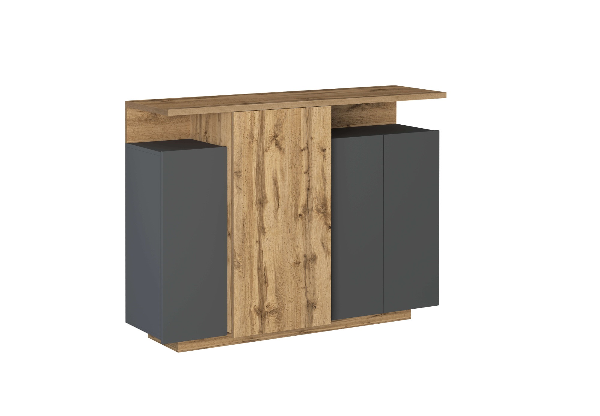 OTTO home Highboard »Highboard ETHOS, Kommode, Schrank, Kredenz« 1 Stk. tlg. Mit 4 Drehtüren, 9 Innenfächern und 2 Außenfächern, B.130 cm
