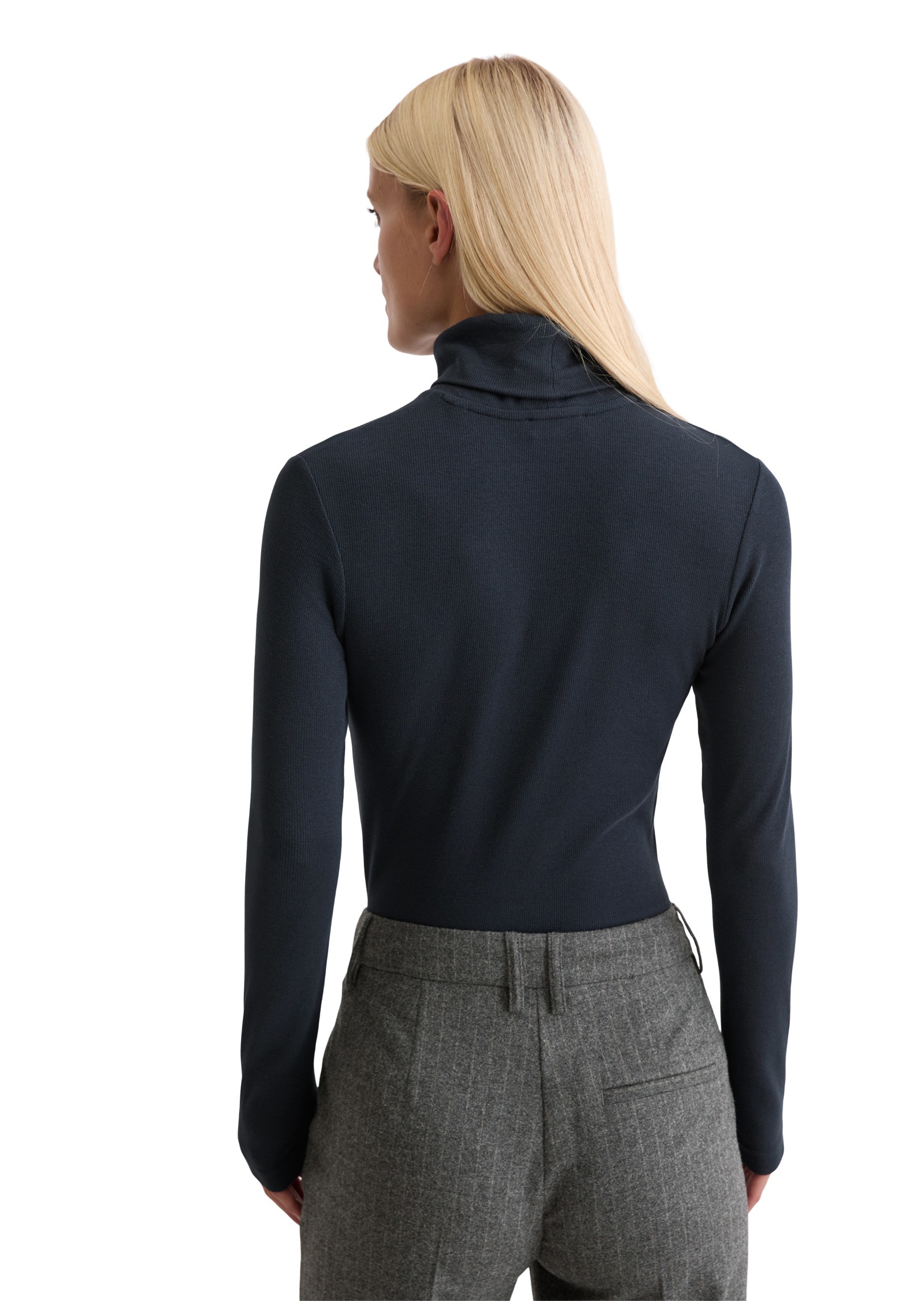 Thumbnail - Marc OPolo Langarmshirt "aus soft geripptem Jersey"