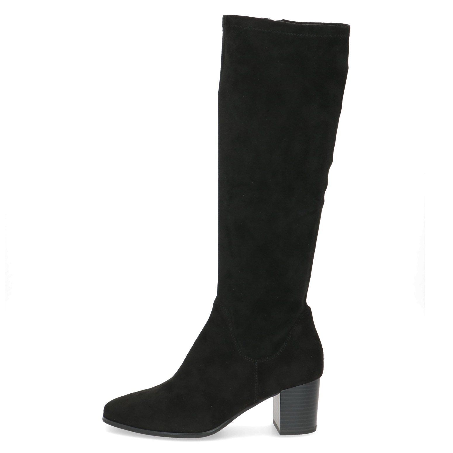 Caprice Stiefel, Blockabsatz, Langschaftstiefel in eleganter, runder Form