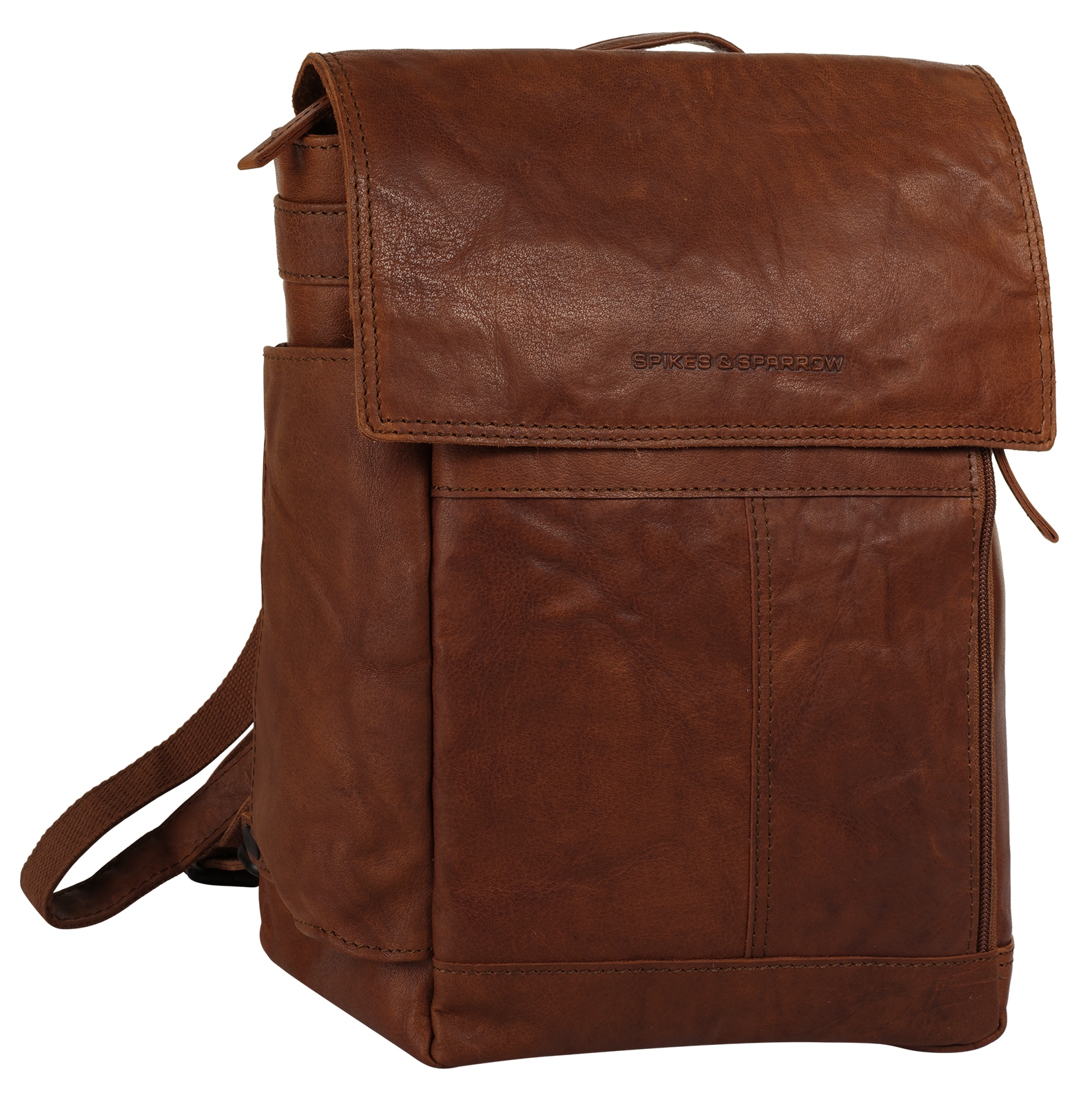 Spikes & Sparrow Laptoprucksack, echt Leder