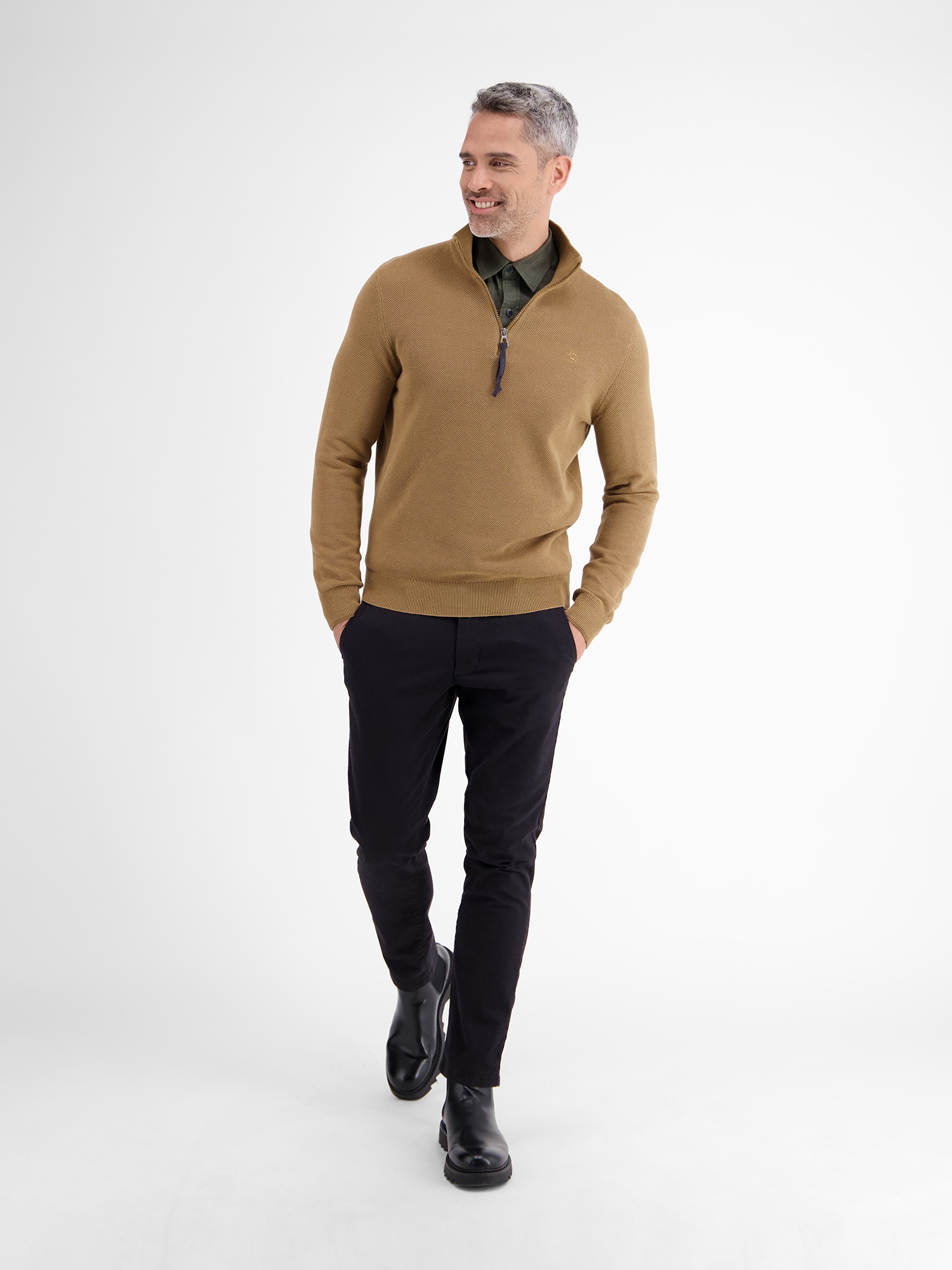 LERROS Troyer »LERROS Herren Stricktroyer in lebendiger Optik«
