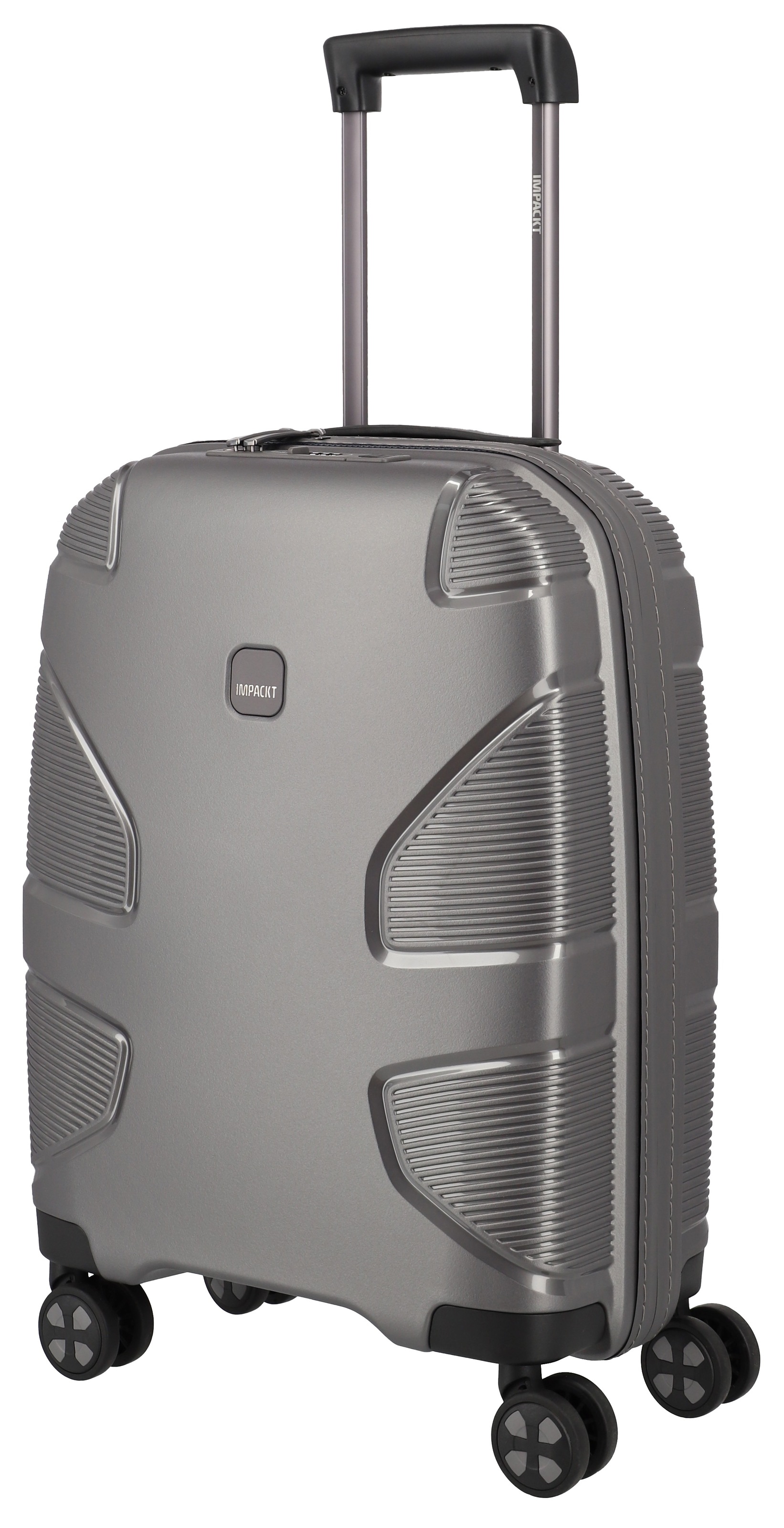 IMPACKT Hartschalen-Trolley »IP1, verschiedene Größen und Farben«, 4 Rollen, Hartschalen-Koffer vegan Koffer Reisegepäck USB-Port TSA Zahlenschloss