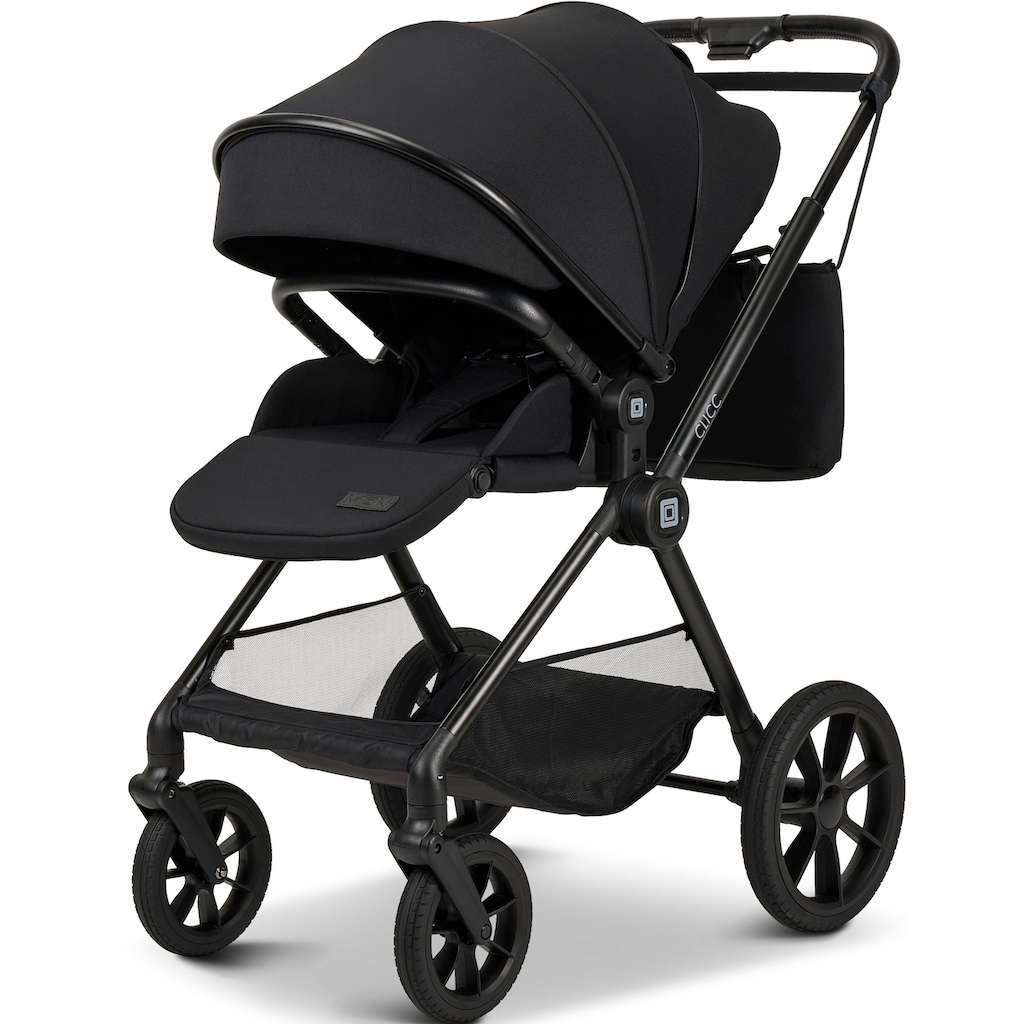 Moon Kombi-Kinderwagen »Clicc, black/melange«