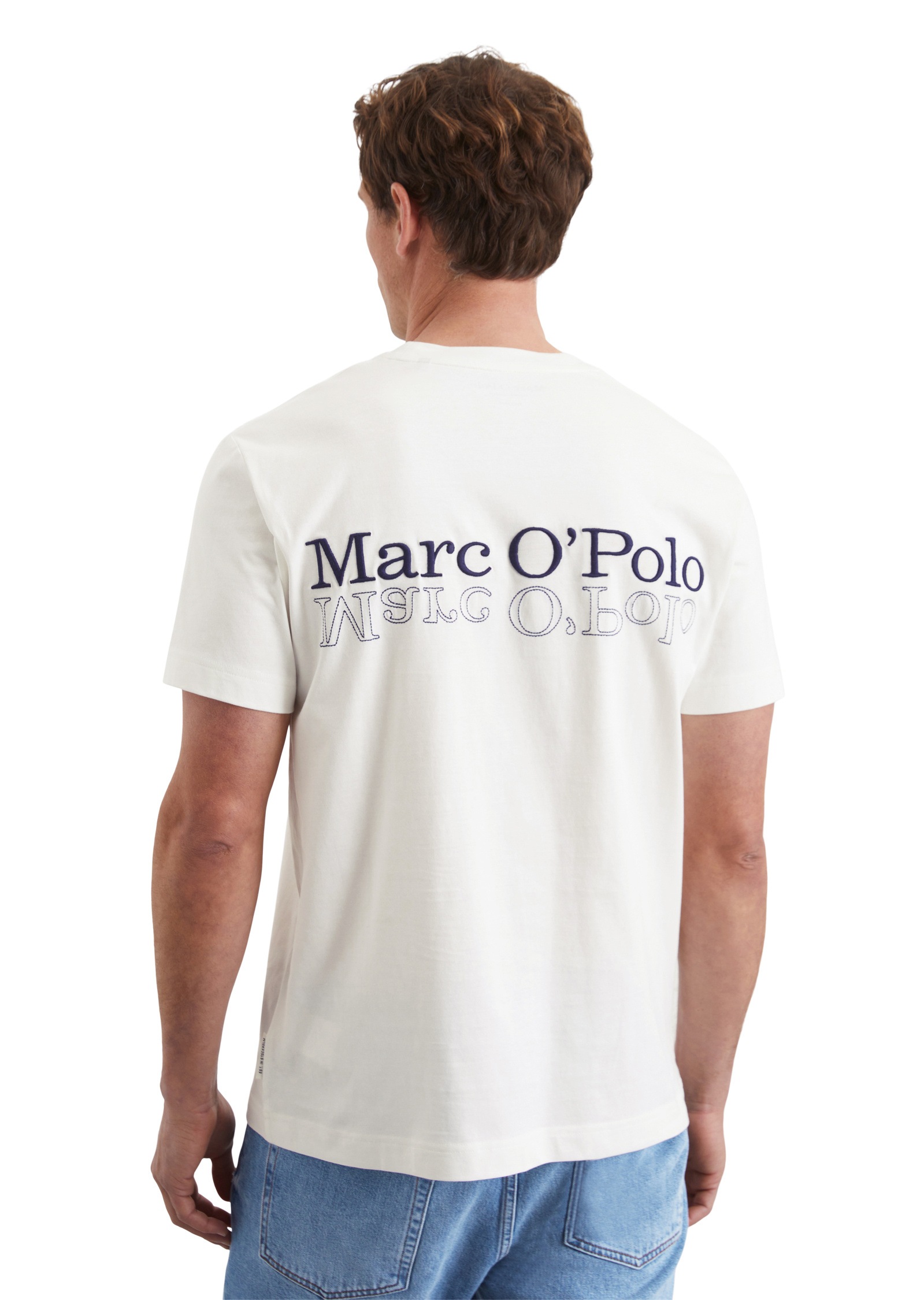 Marc O'Polo T-Shirt »mit Logostickerei auf der Rückseite«