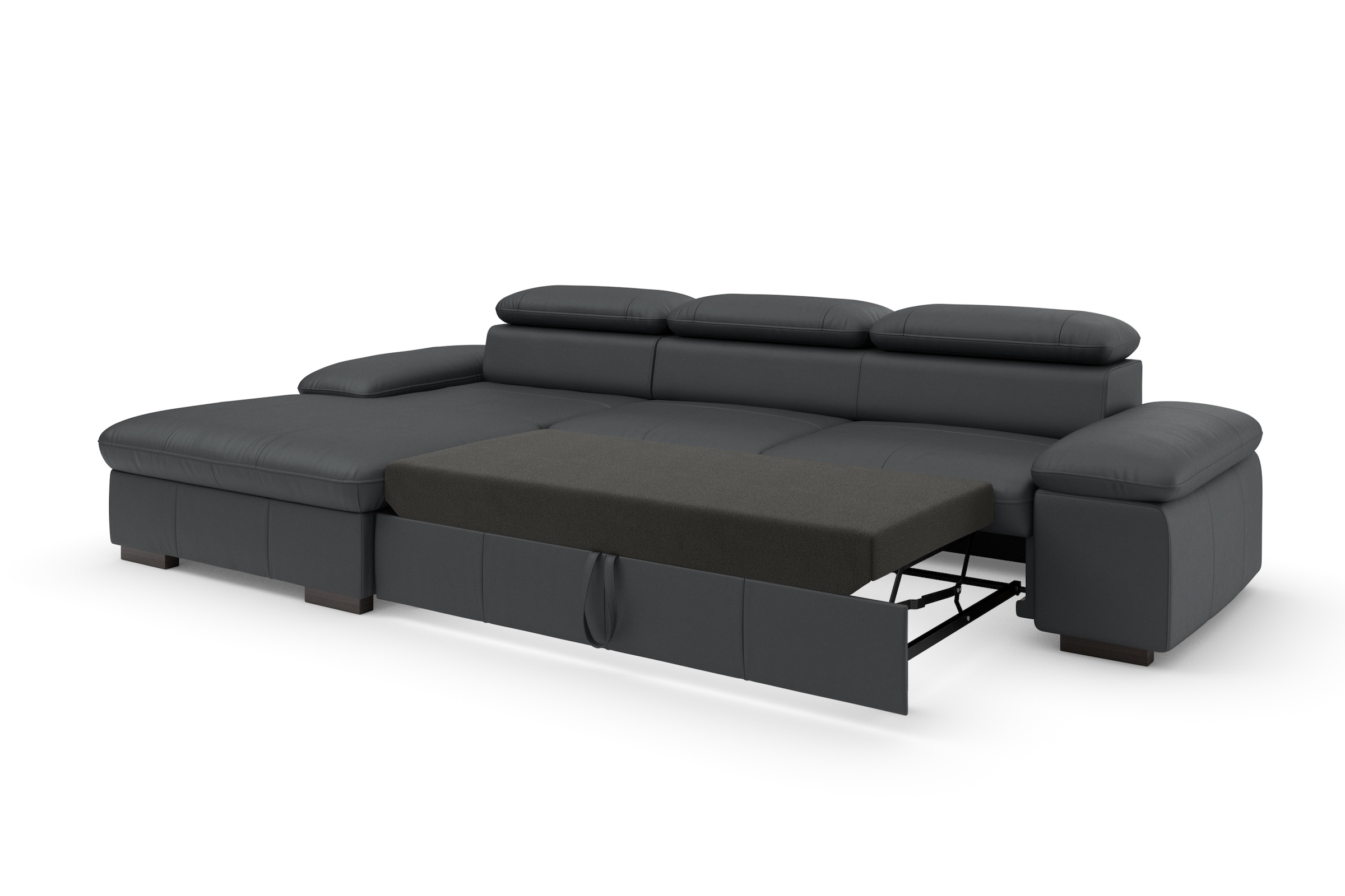 Home affaire Ecksofa »Alberto L-Form«, mit Kopfteilverstellung, wahlweise mit Bettfunktion