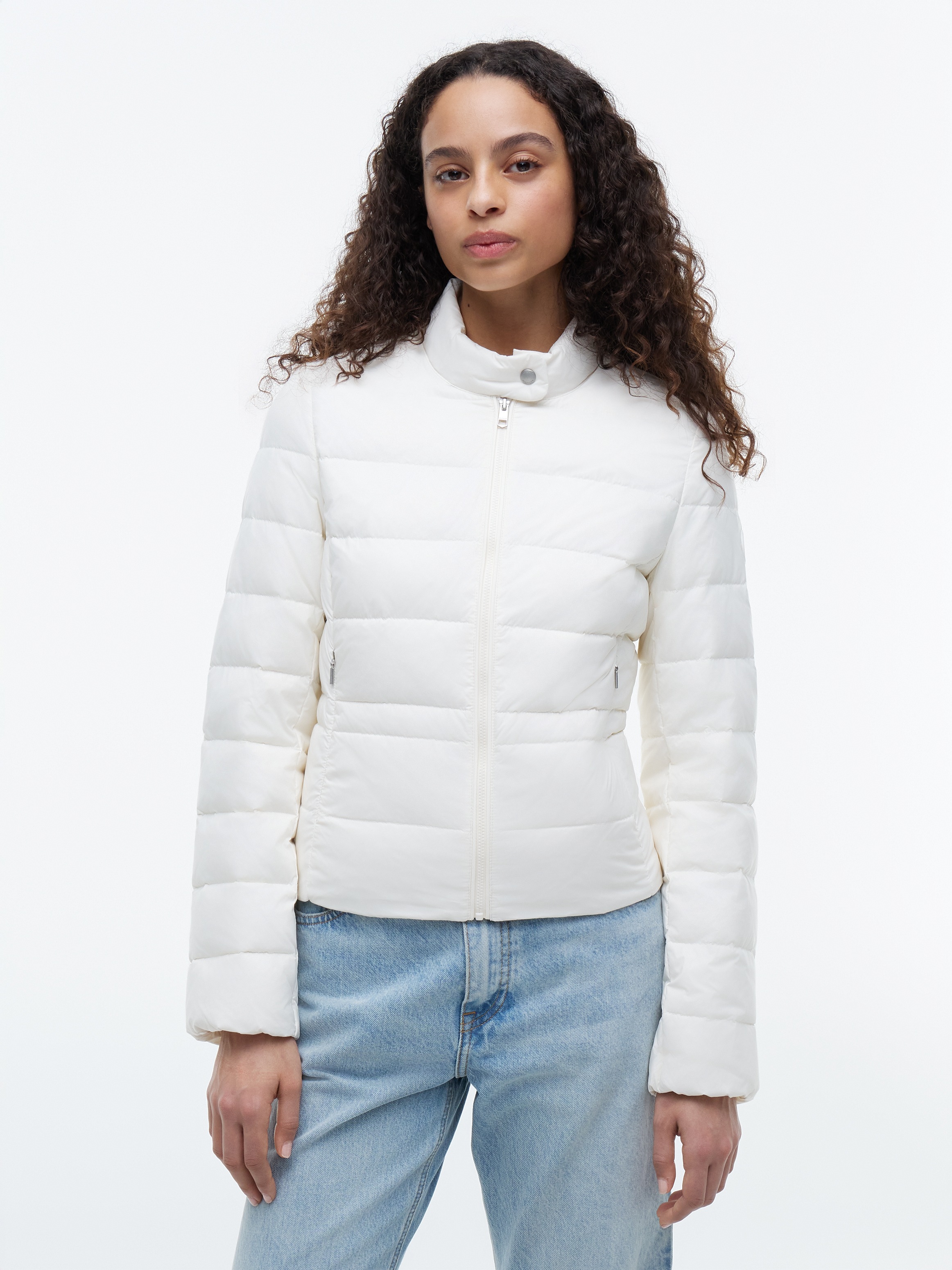 Tommy Hilfiger Daunenjacke "LW DOWN PACKABLE JACKET" ohne Kapuze aus pflegeleichter Kunstfaser, leichte Steppqualität