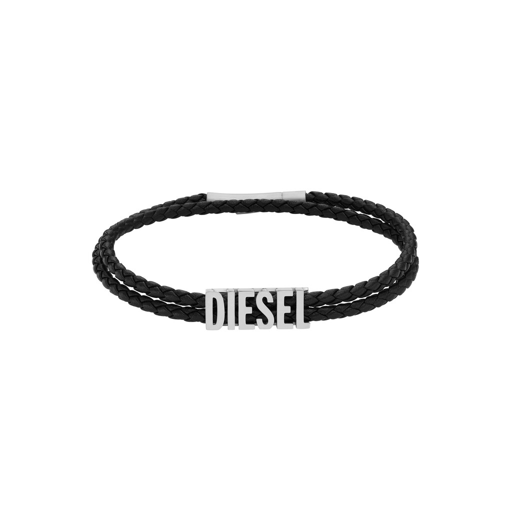 Diesel Armband »Schmuck Edelstahl Armschmuck Lederarmband«