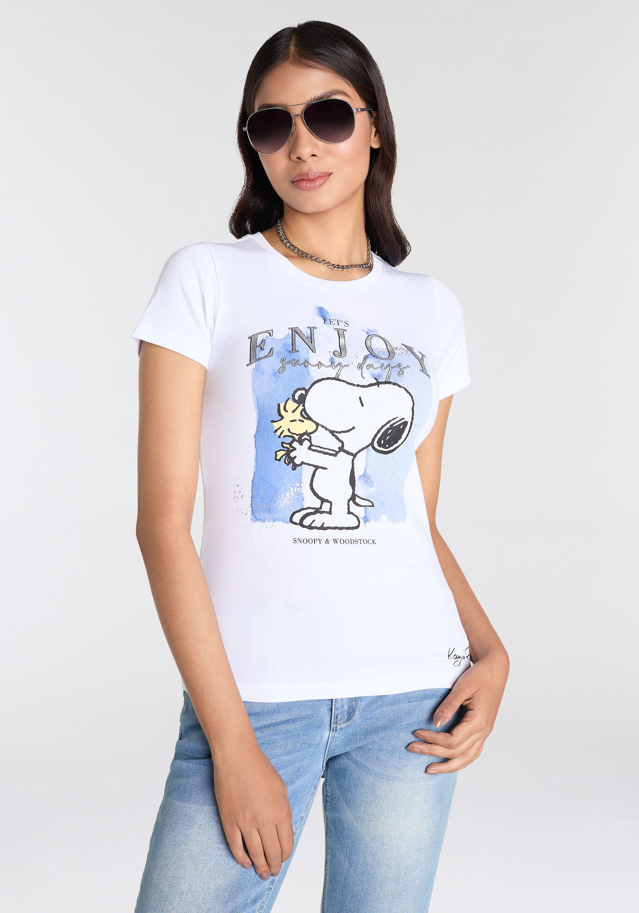 KangaROOS Kurzarmshirt, mit lizensiertem Snoopy Print Originaldesign günstig online kaufen