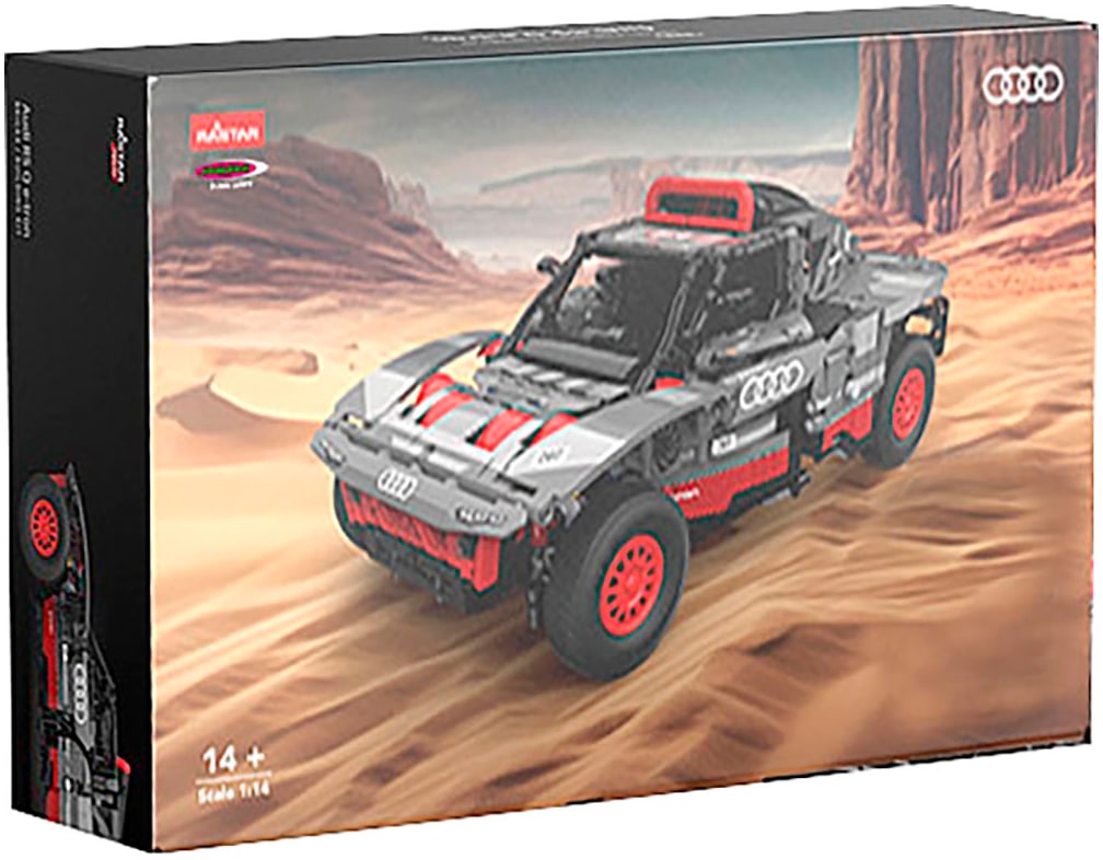 Jamara Konstruktions-Spielset »Audi RS Q e-tron 1:14 grau Bricks«, (1432 St.), im Maßstab 1:14, offiziell lizensiert