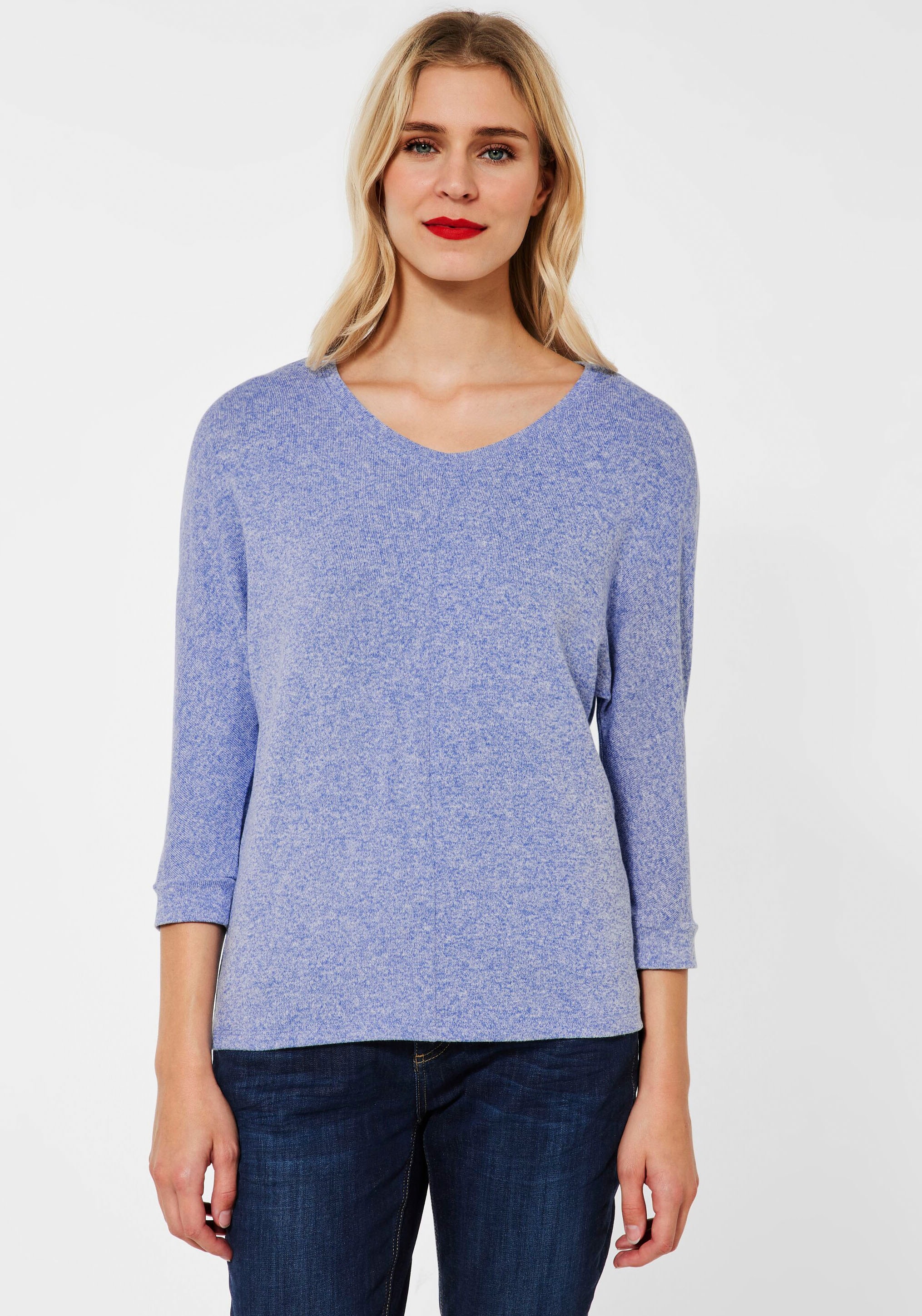 Melange-Optik | STREET ONE kaufen »Style Ellen«, 3/4-Arm-Shirt in BAUR