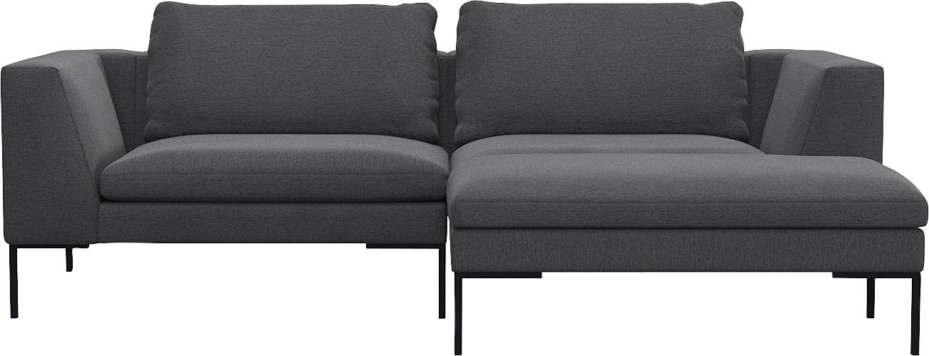 FLEXLUX Ecksofa "Loano, superbequemer Sitzkomfort durch Kaltschaum im Sitz, günstig online kaufen