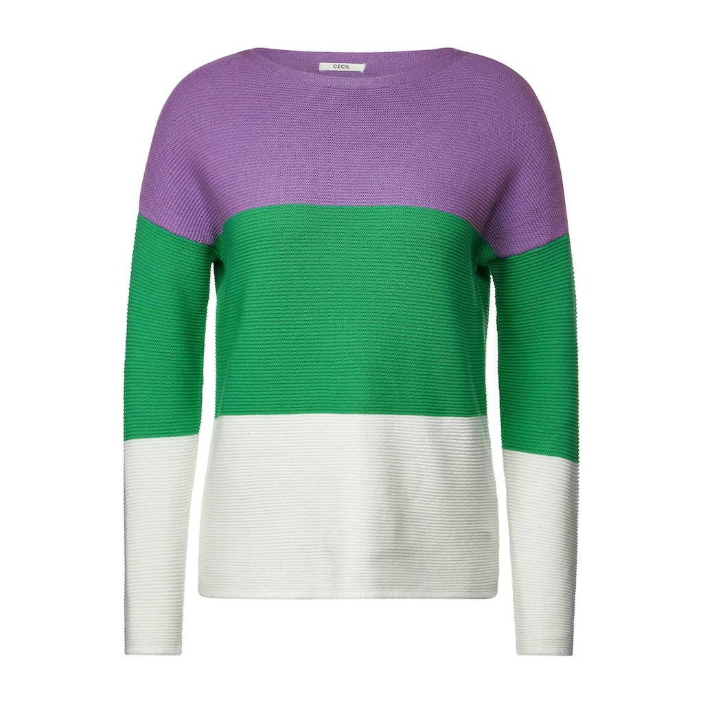 Cecil Strickpullover, mit Colorblocking