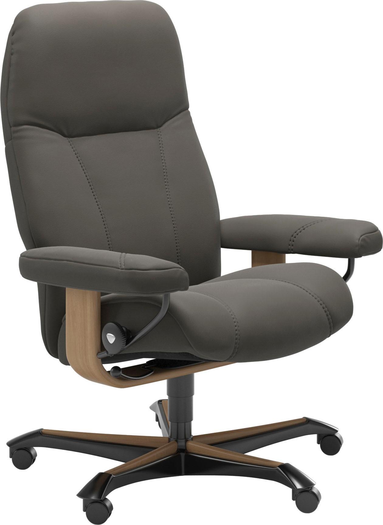 Stressless® Relaxsessel »Consul«, mit Home Office Base, Größe M, Gestell Eiche