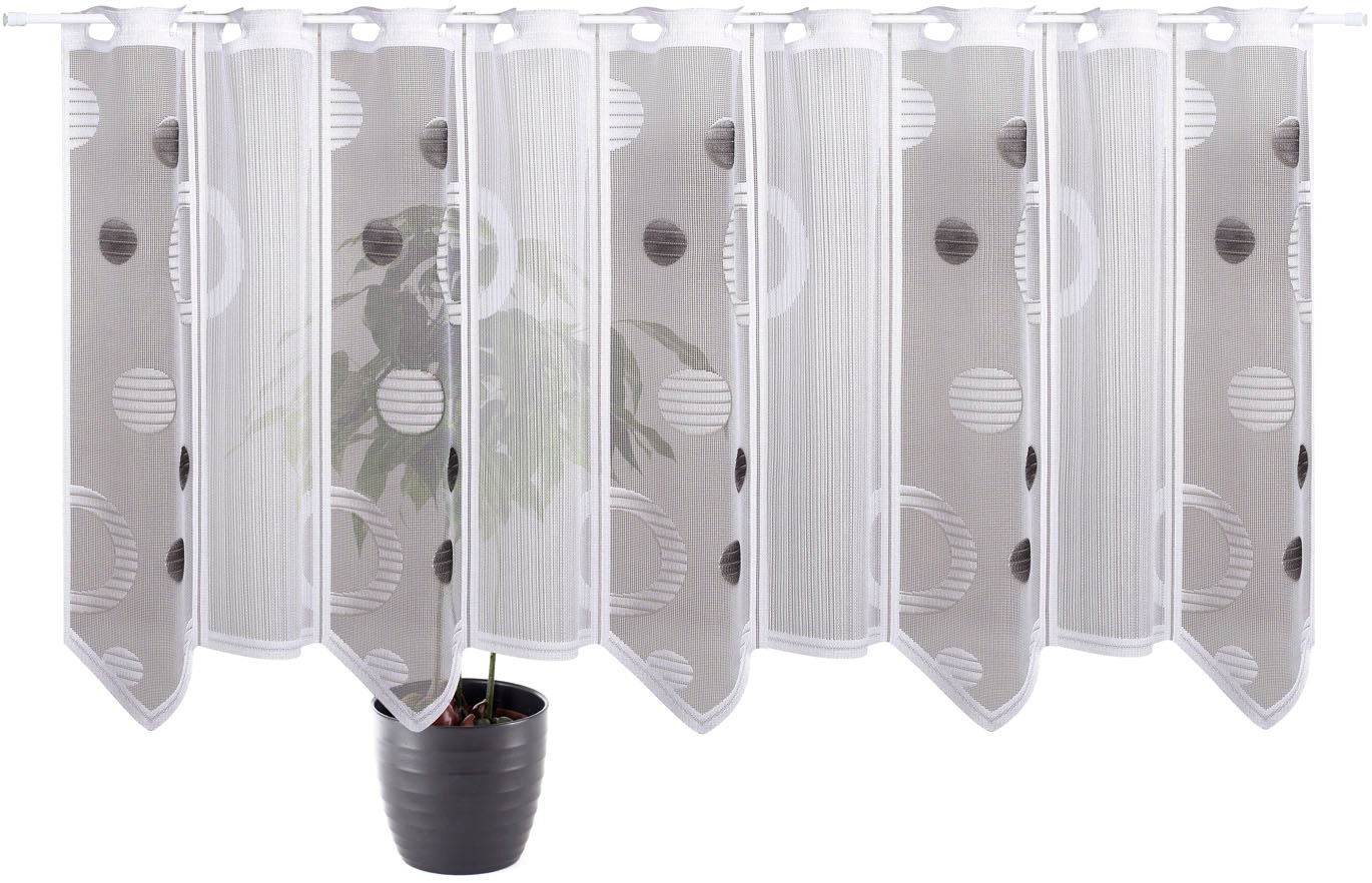 Gerster Scheibengardine "Ayla" Durchzuglöcher 1 Stk. tlg. nach Maß, maßgena günstig online kaufen