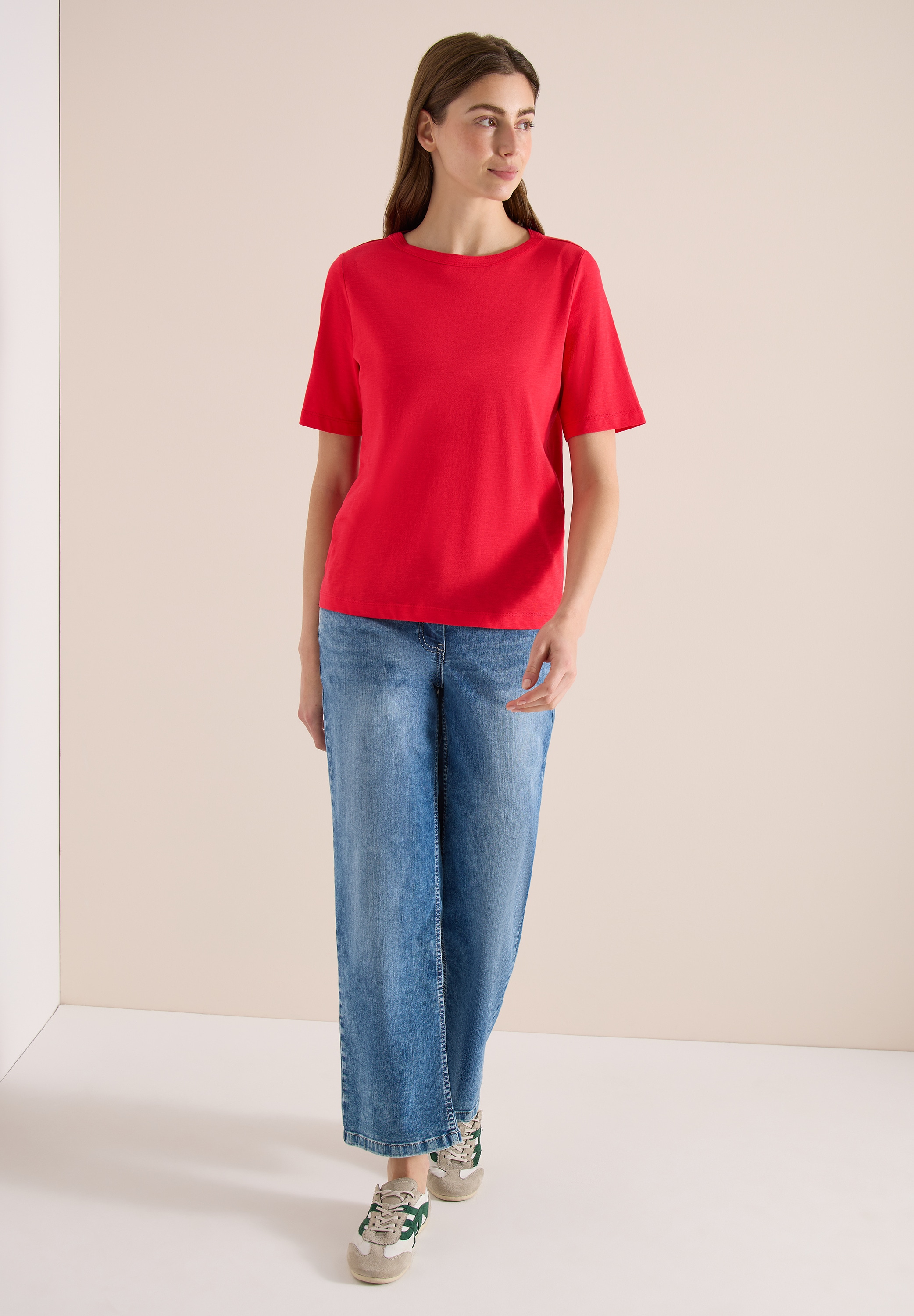 Cecil T-Shirt mit U-Boot-Ausschnitt