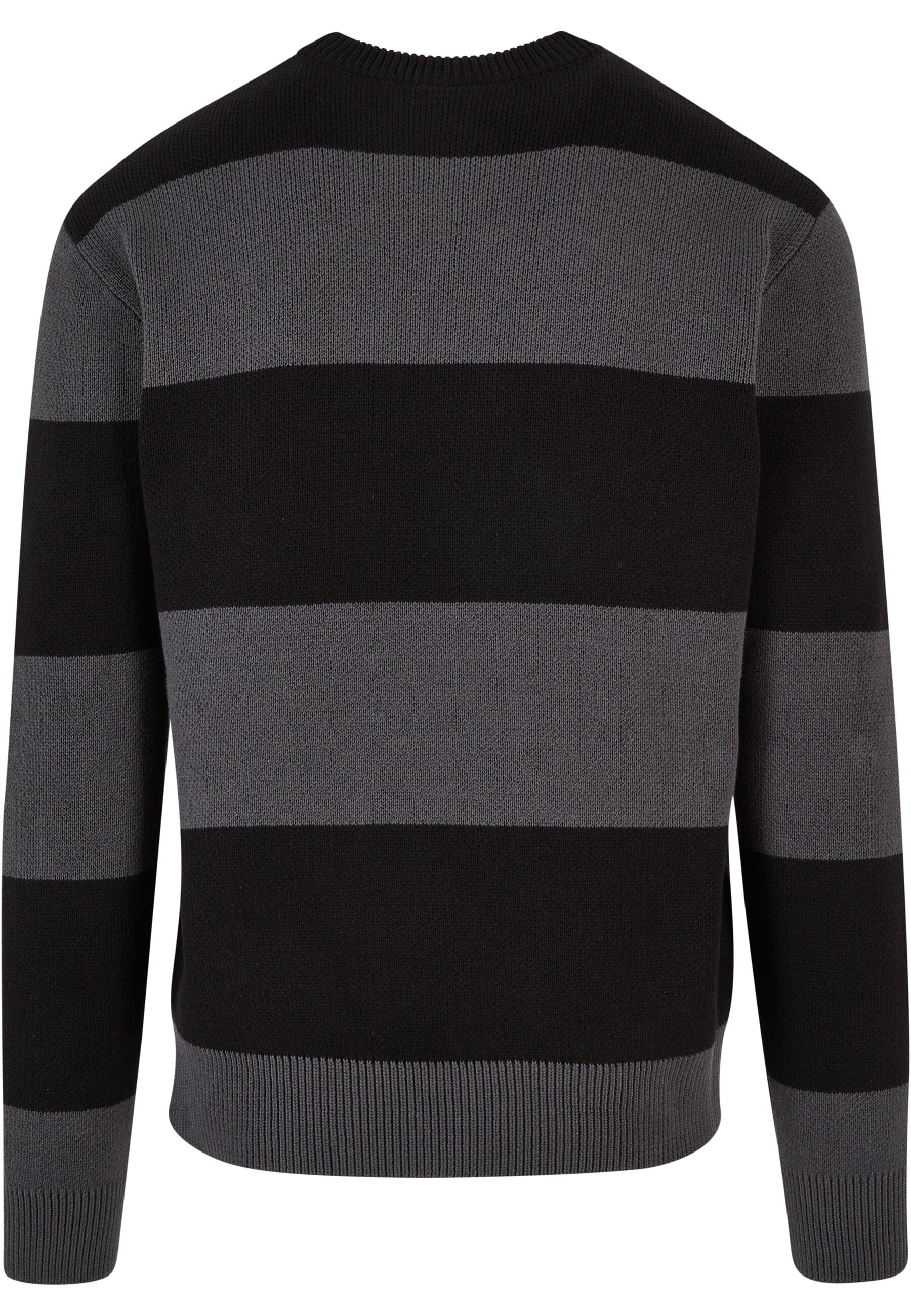 URBAN CLASSICS Rundhalspullover »Urban Classics Herren Heavy Oversized Striped Sweatshirt«, (1 tlg.)