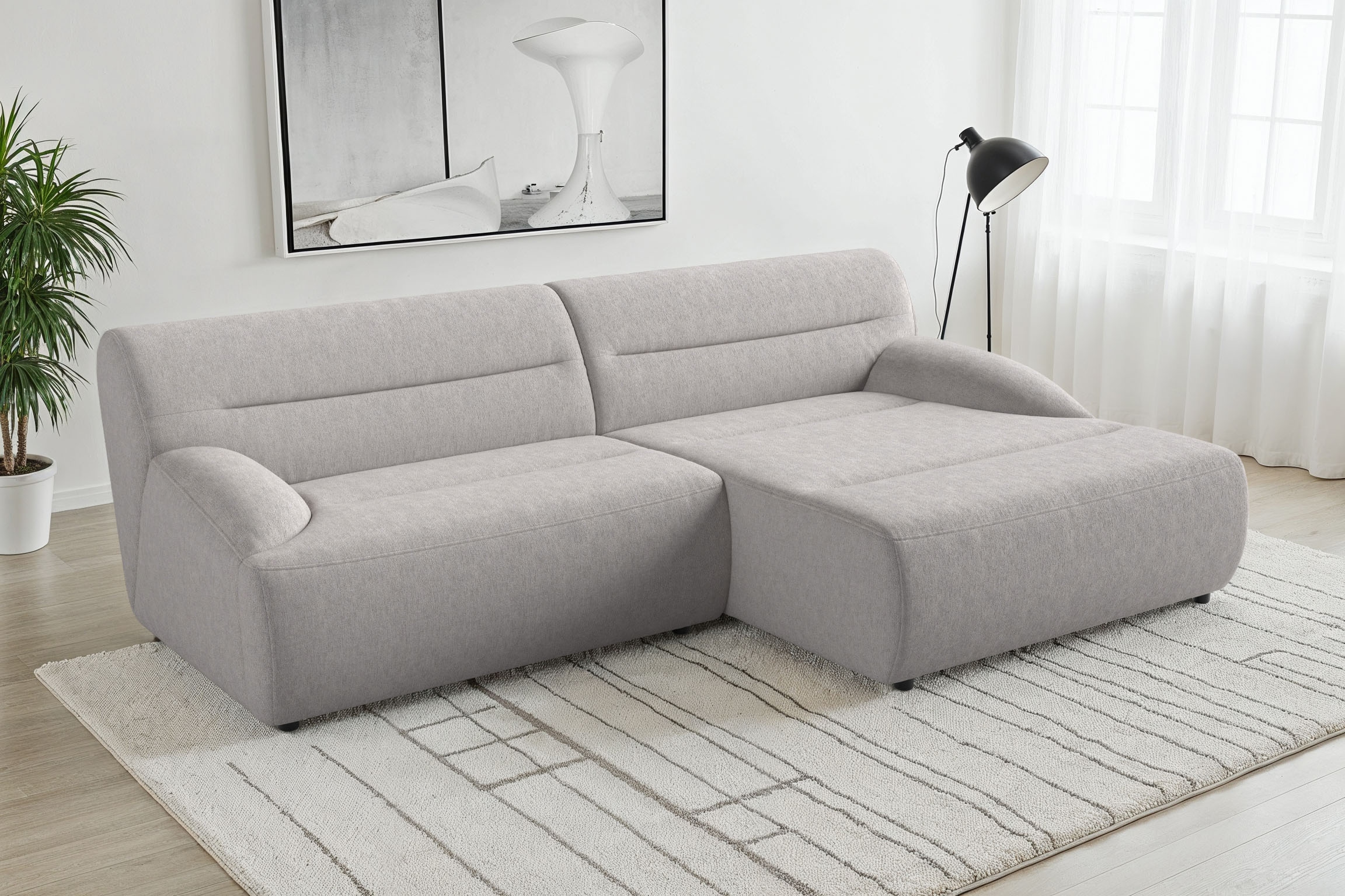 sit&more Ecksofa »Scrabble« Modernes Design in verschiedenen Stoffarten