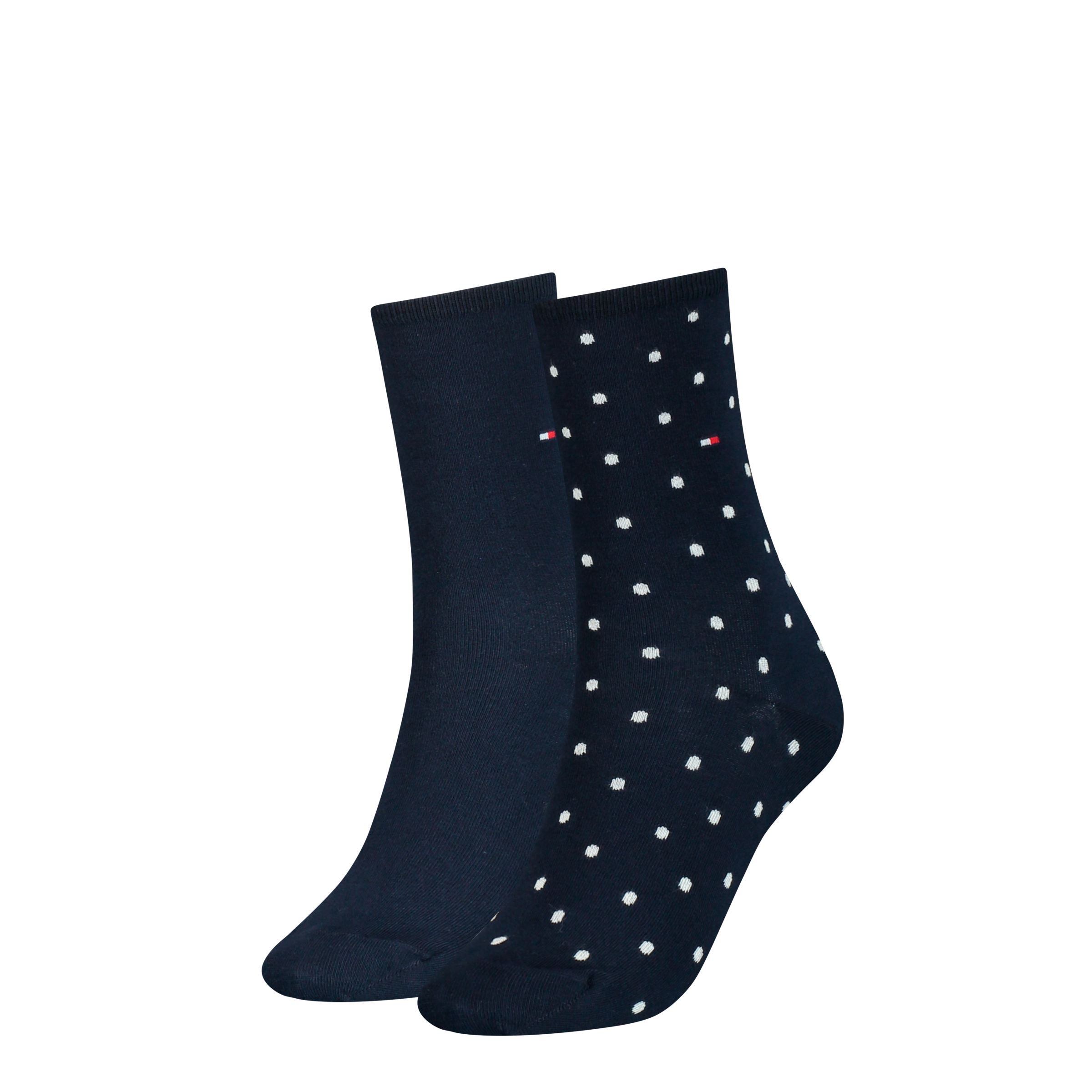 Tommy Hilfiger Socken "TH WOMEN SOCK DOT" 2 Stk. tlg. mit feinem Rippenbünd günstig online kaufen