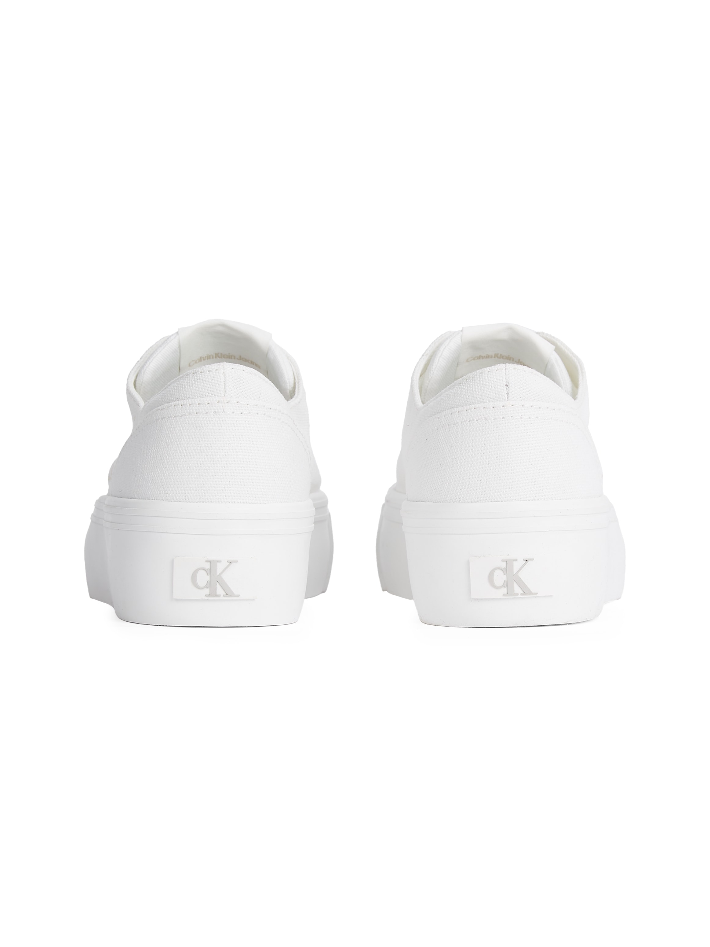 Calvin Klein Jeans Plateausneaker »VULC FLATFORM LOW CV MG«, Schnürschuh, Freizeitschuh, Halbschuh mit seitlichem Logo