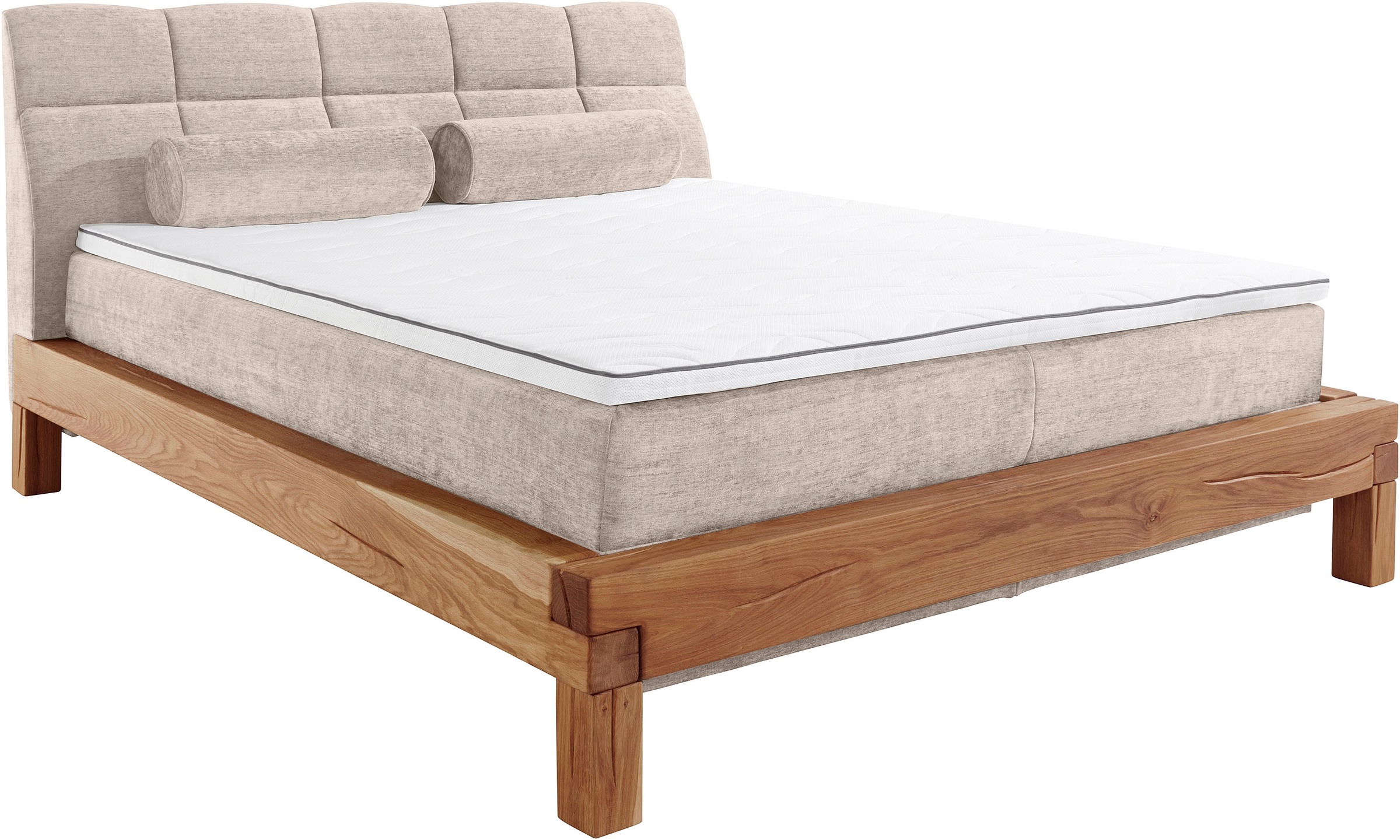 Home affaire »VILLADS inkl. Taschenfederkernmatratze H2-H4 und Topper« Inside-Boxspring, recycelte Bezugsstoffe, Liegefläche 180x200 cm