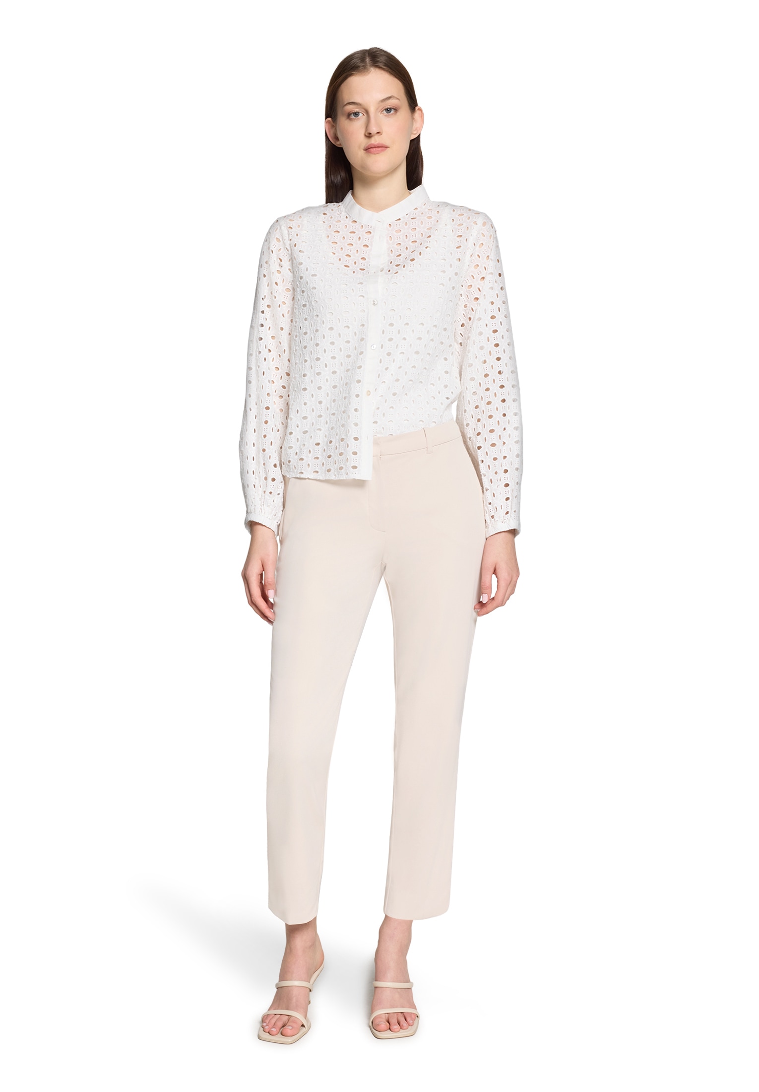 Betty&Co Spitzenbluse »Damen mit Stehkragen«