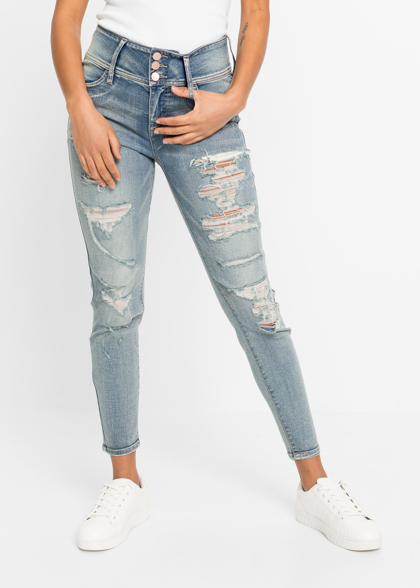 bonprix Skinny-fit-Jeans "Skinny Jeans High Waist, Stretch", Skinny Jeans H günstig online kaufen